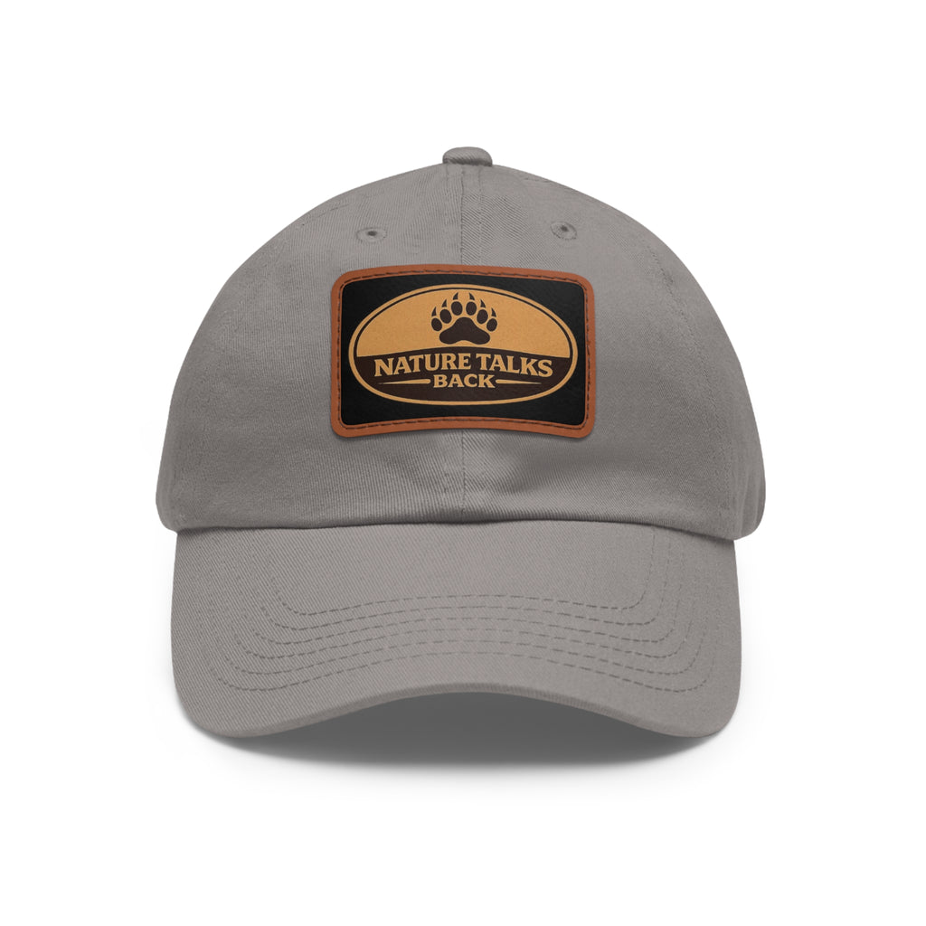 Nature Talks Back Leather Patch Trucker Hat