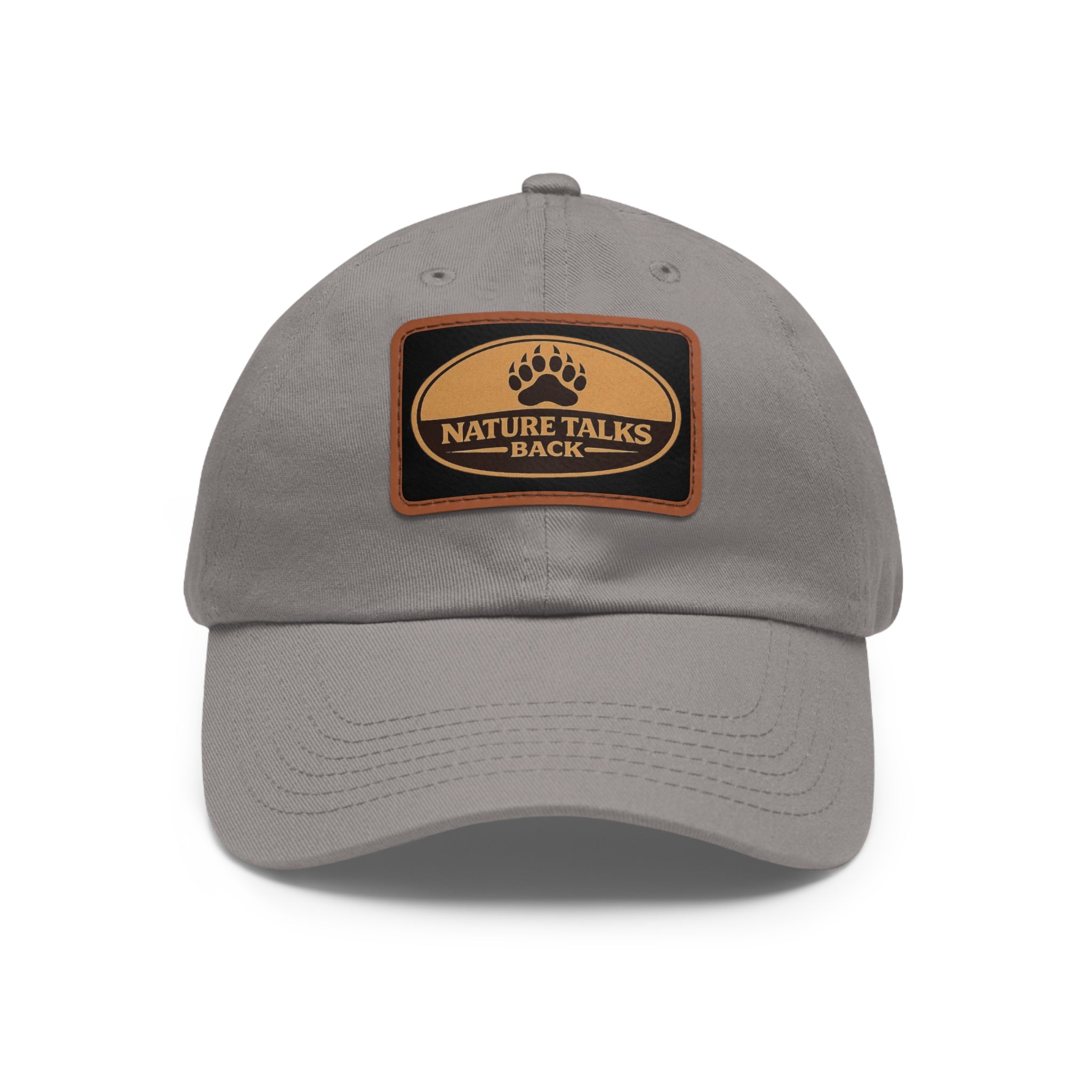 Nature Talks Back Leather Patch Trucker Hat