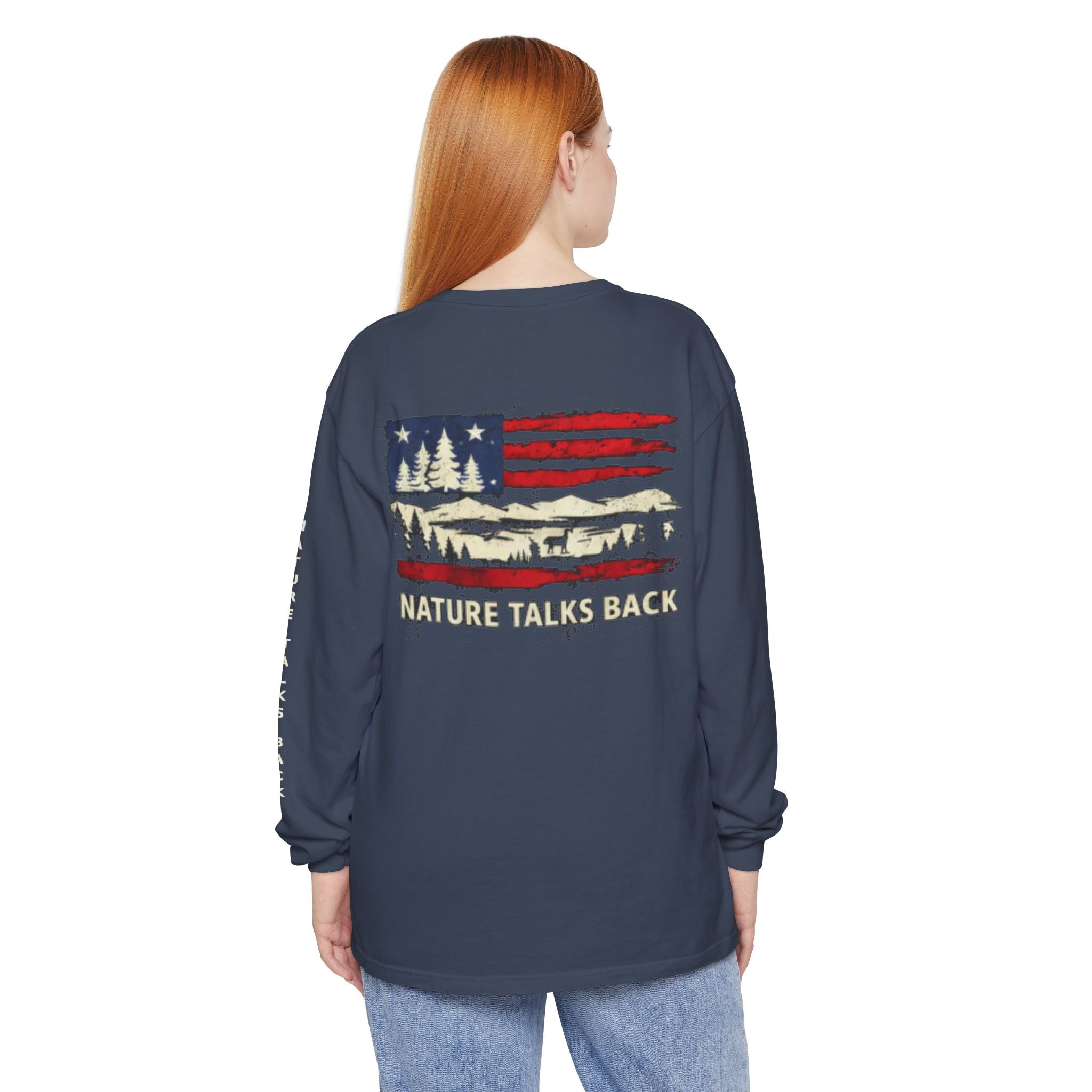 Respect Nature Patriotic Long Sleeve
