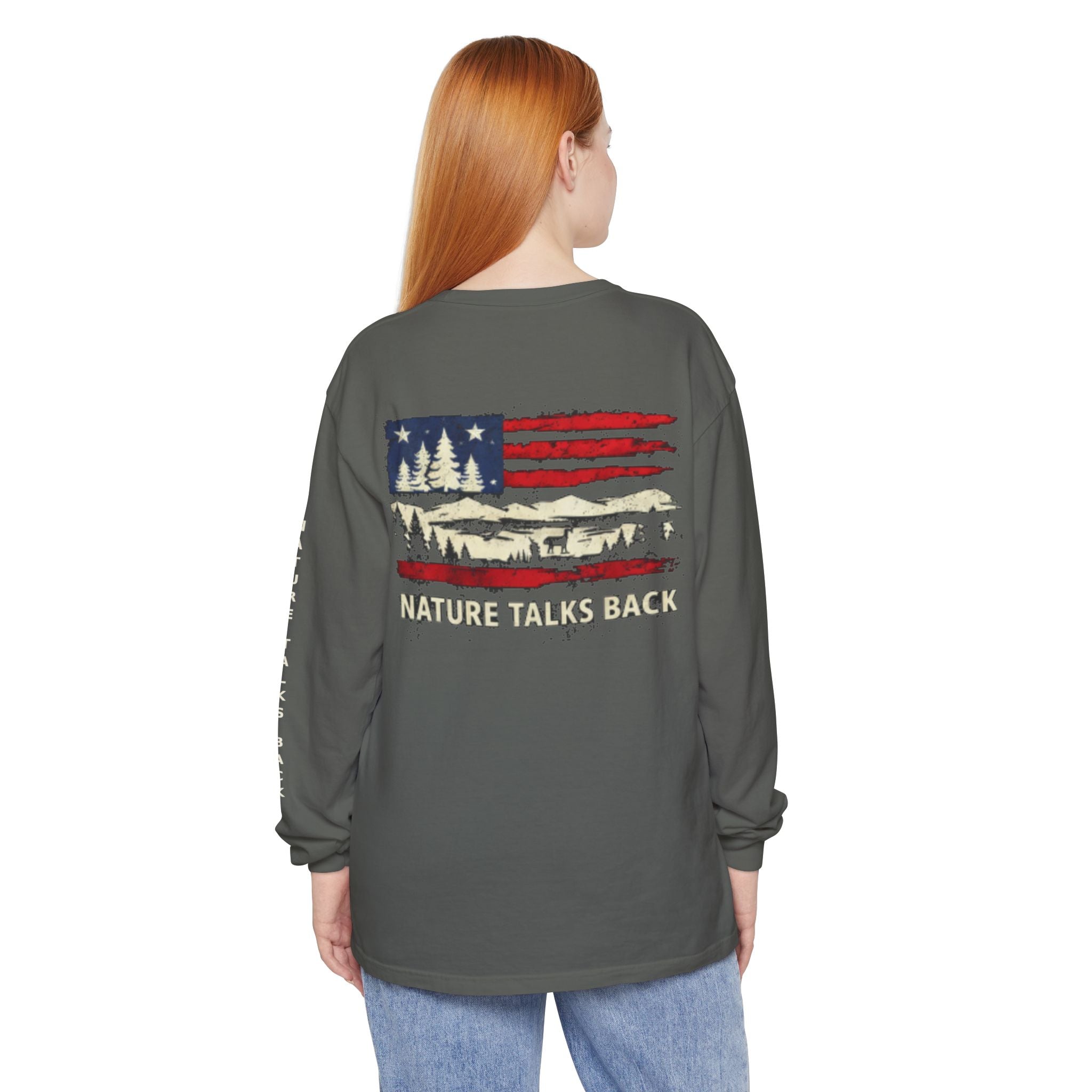 Respect Nature Patriotic Long Sleeve