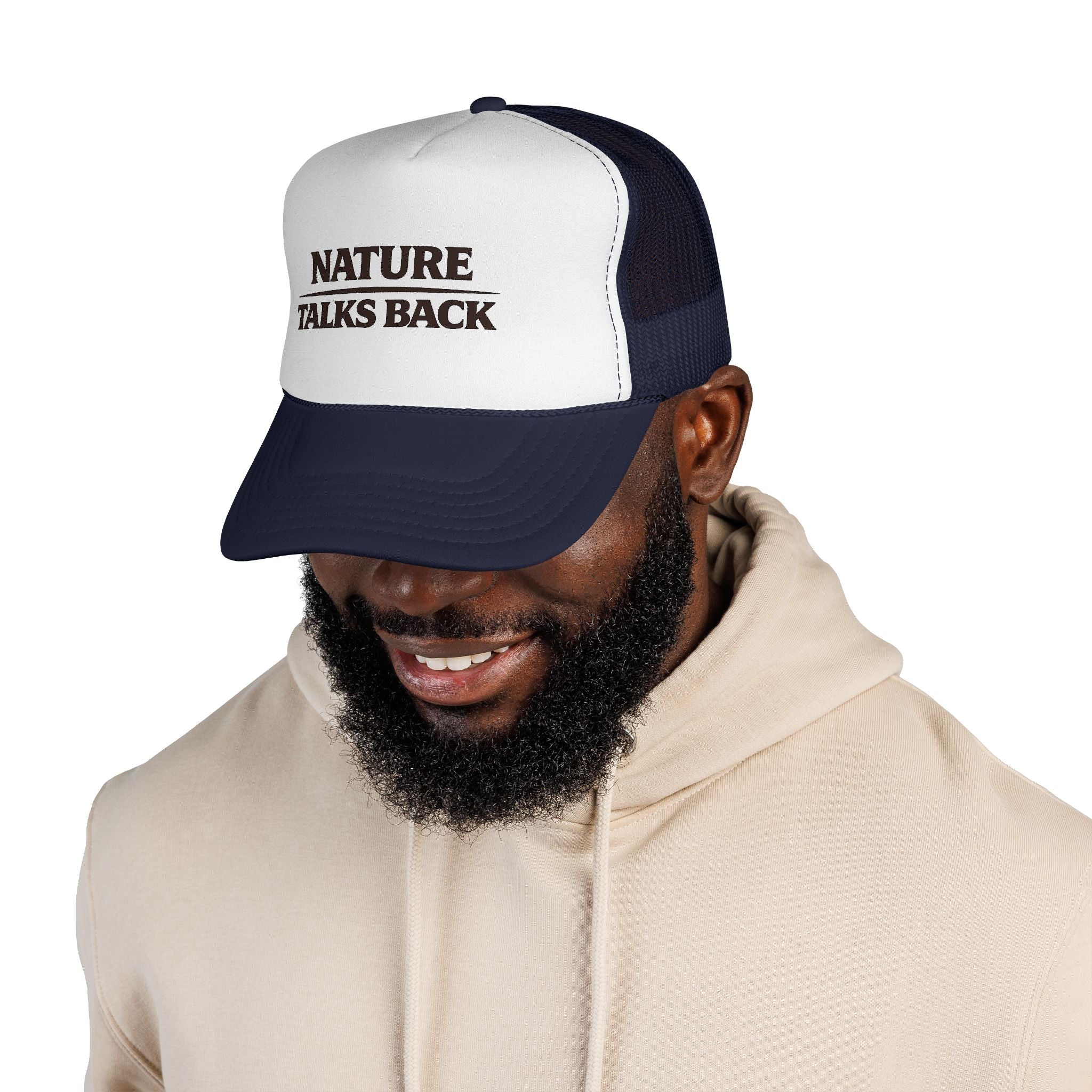 Nature Talks Back Logo Trucker Hat