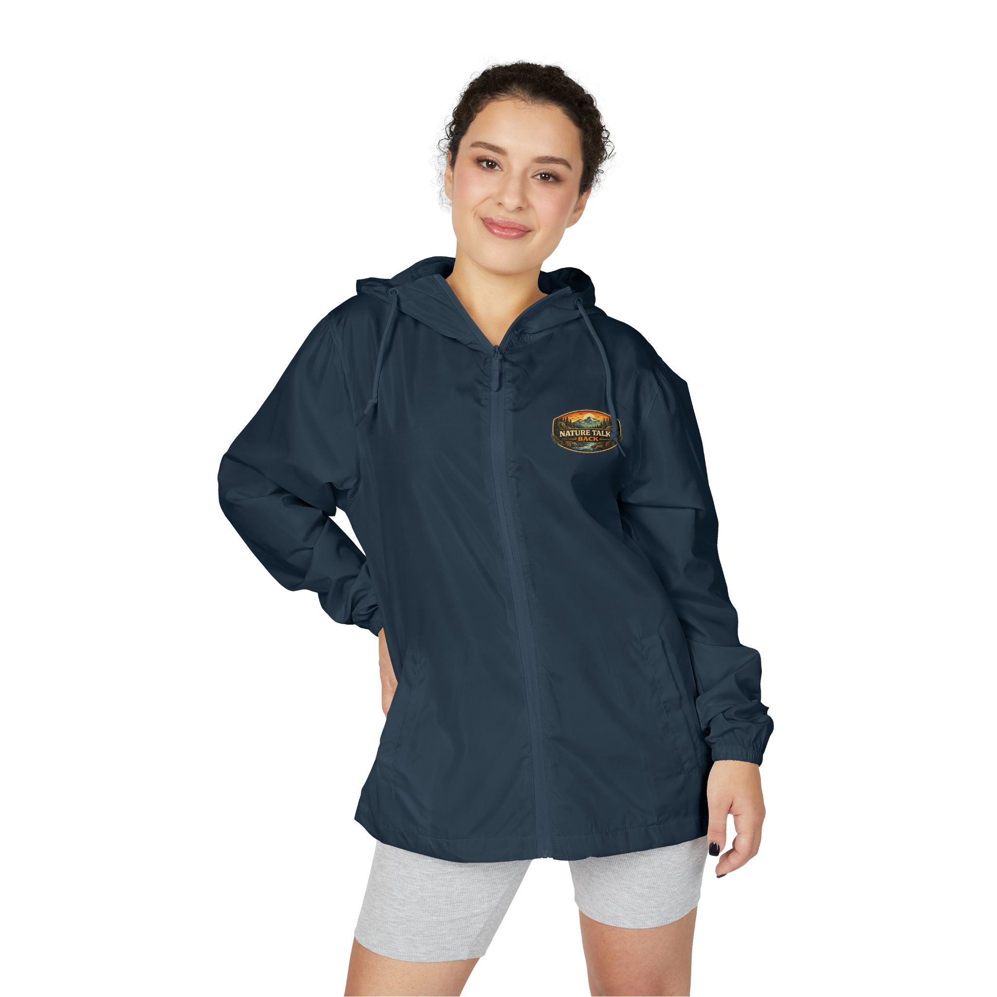Nature Talks Back Windbreaker Jacket