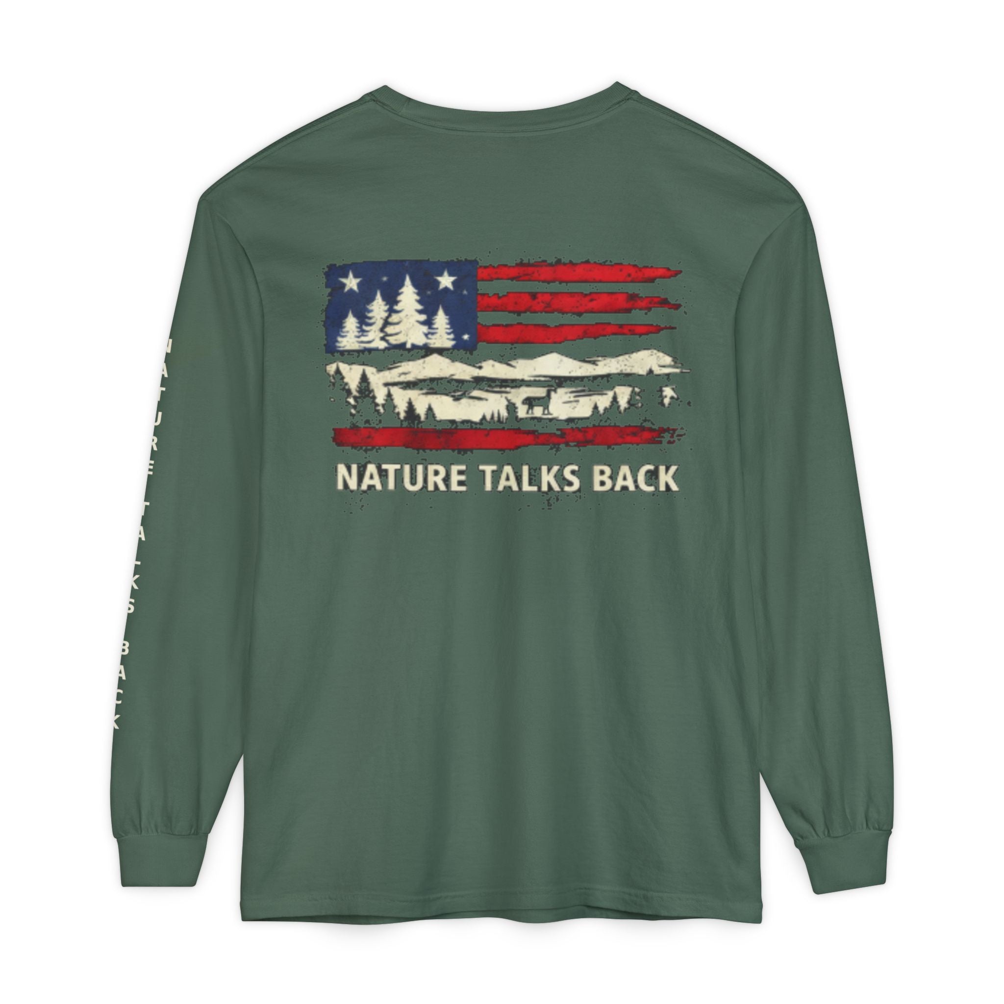 Respect Nature Patriotic Long Sleeve