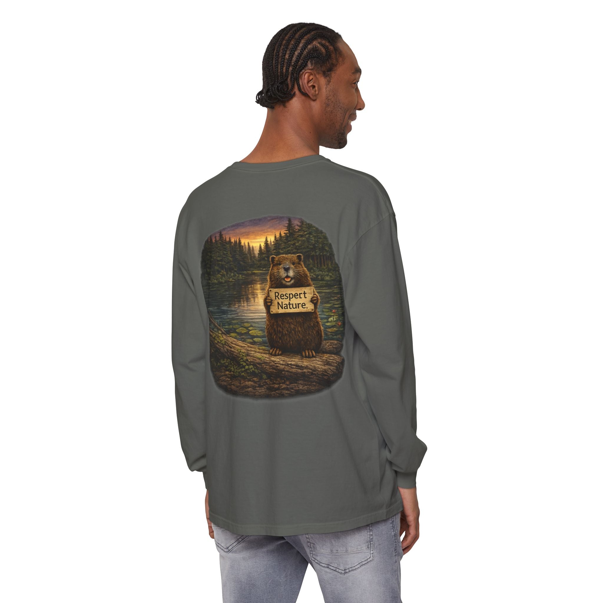 Beaver Camping Long Sleeve Shirt