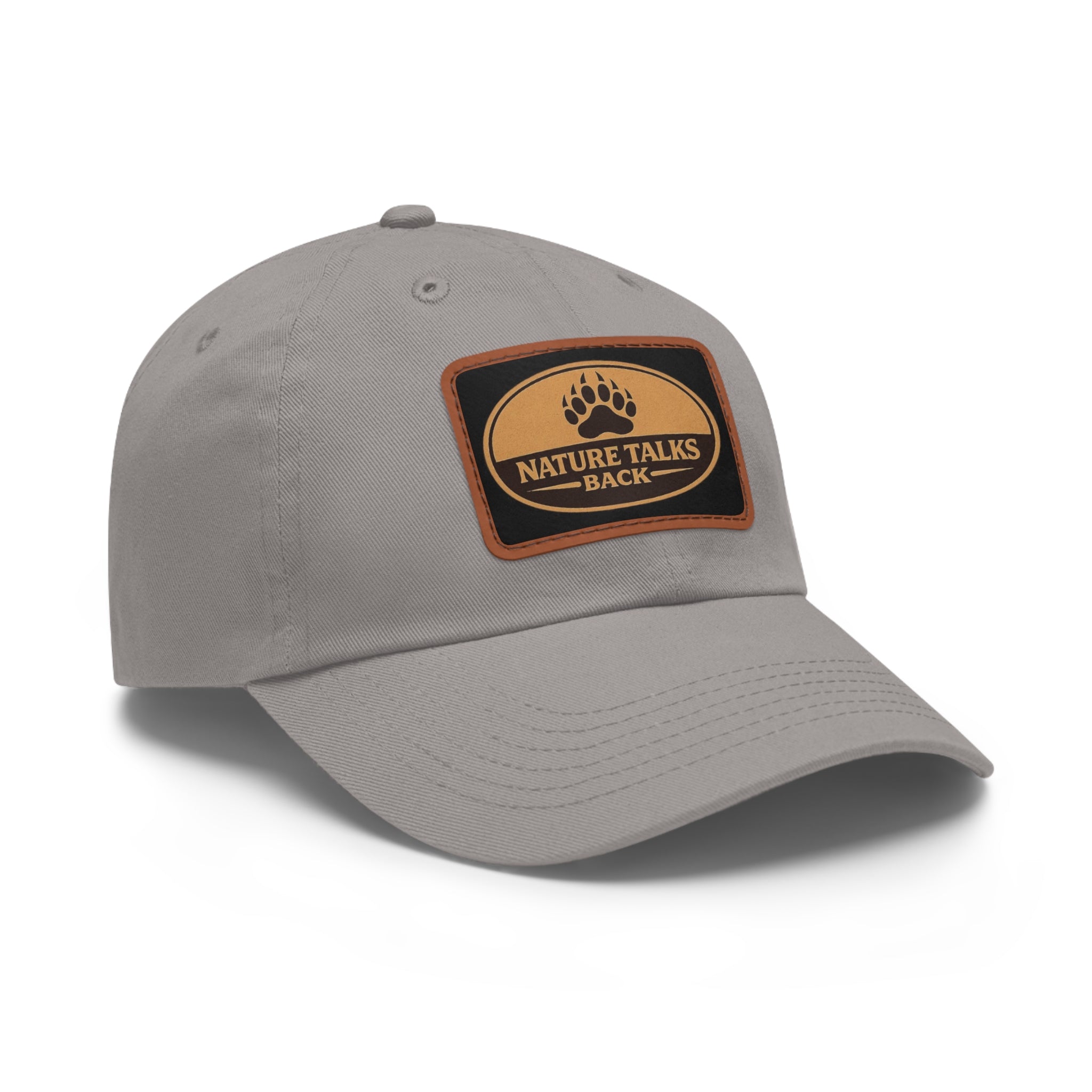 Nature Talks Back Leather Patch Trucker Hat