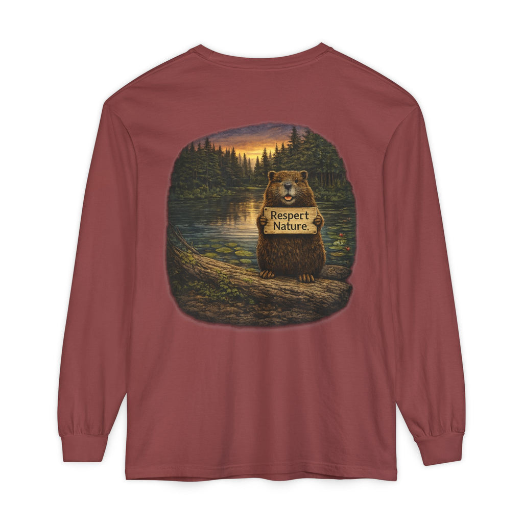 Beaver Camping Long Sleeve Shirt