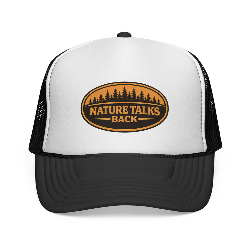 Nature Talks Back Heritage Leather Patch Trucker Hat