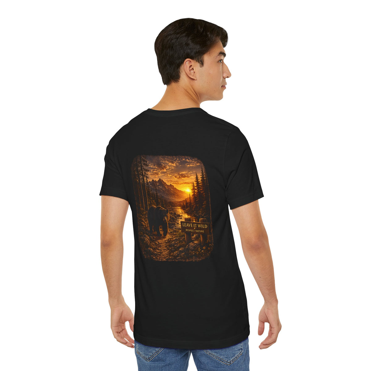 Leave It Wild Bear Sunset Tee