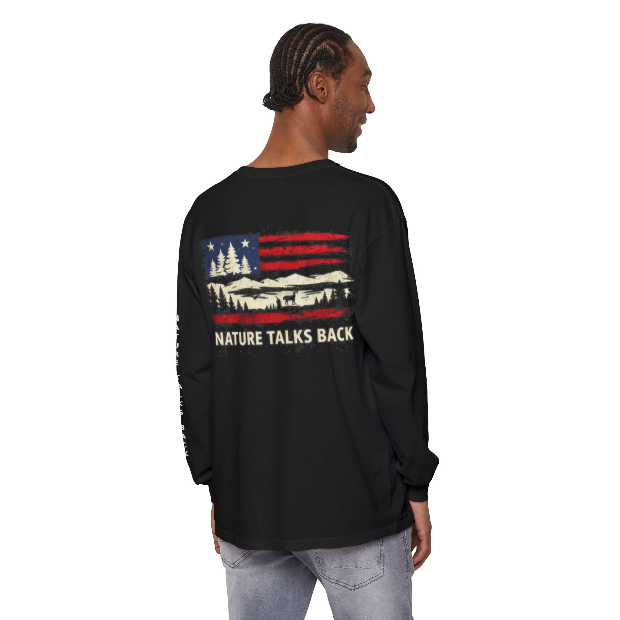 Respect Nature Patriotic Long Sleeve