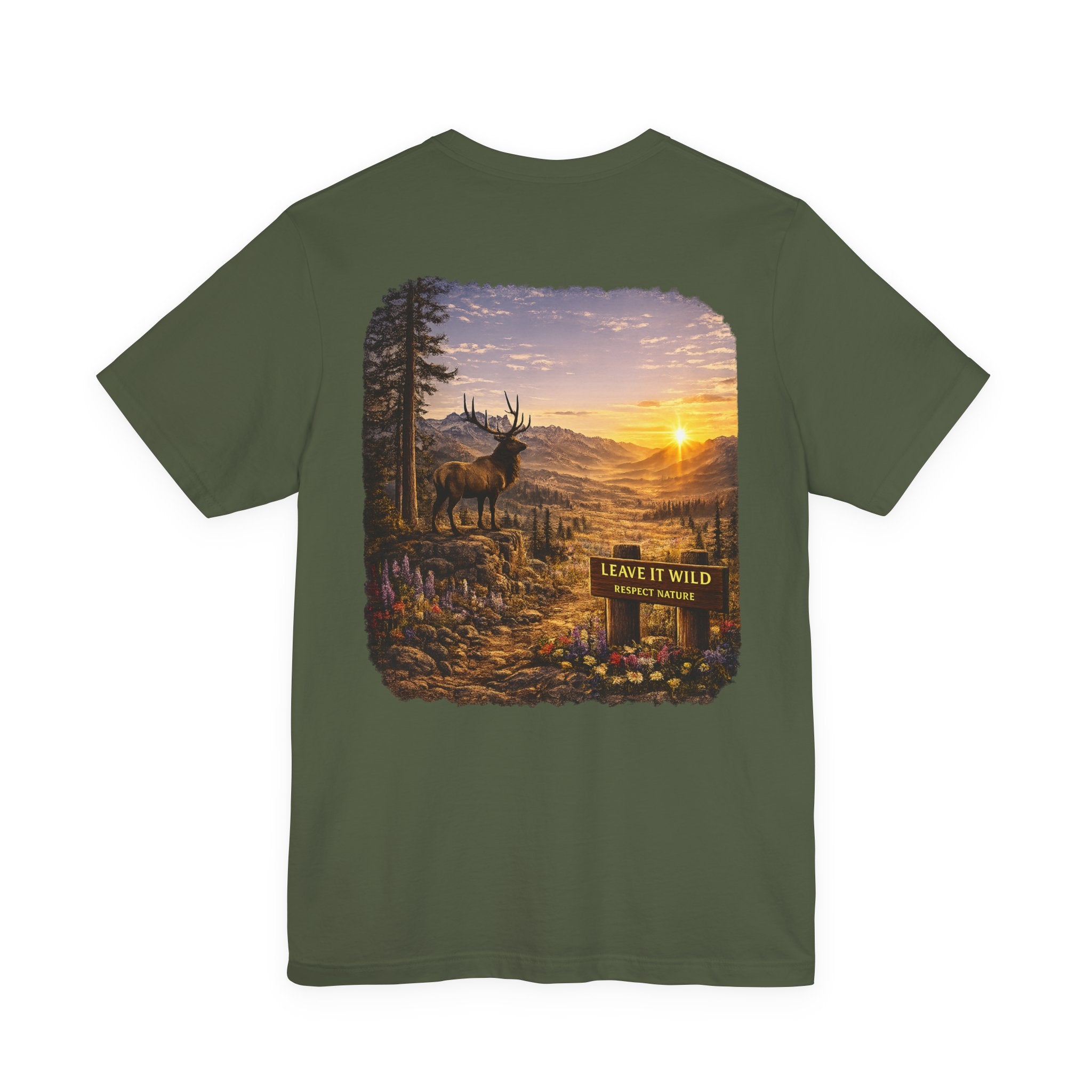 Leave It Wild Elk Sunrise Tee