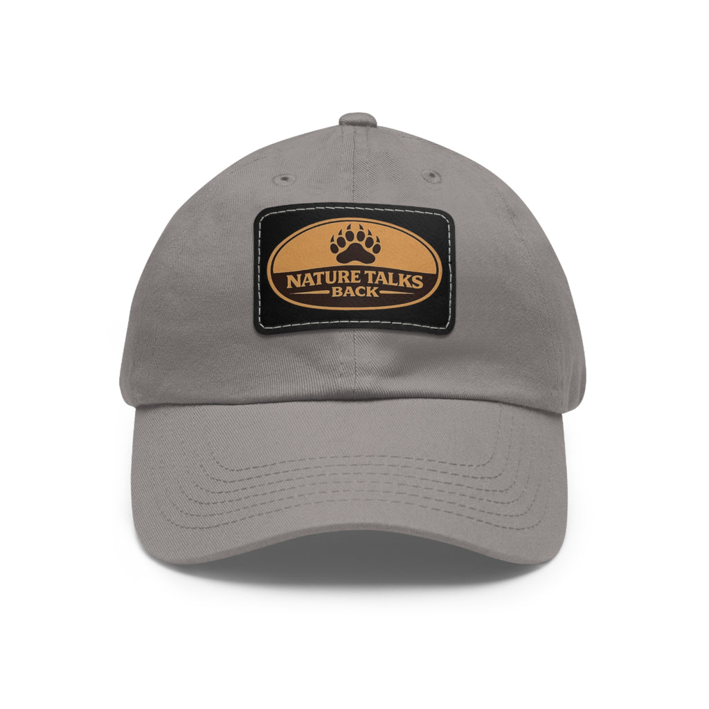 Nature Talks Back Leather Patch Trucker Hat