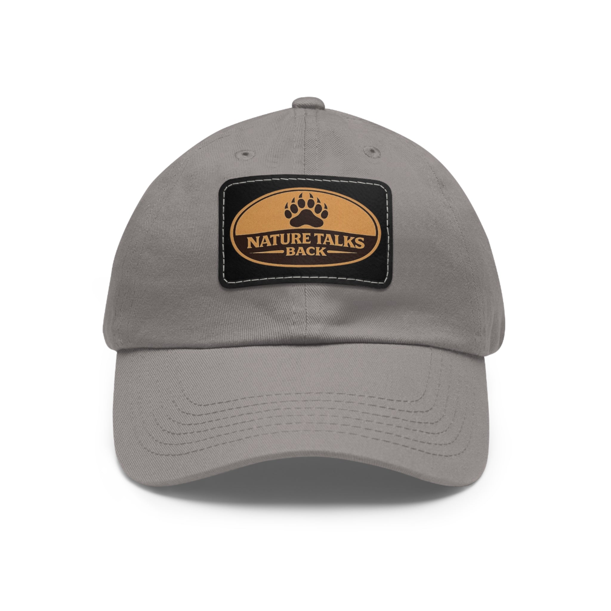 Nature Talks Back Leather Patch Trucker Hat