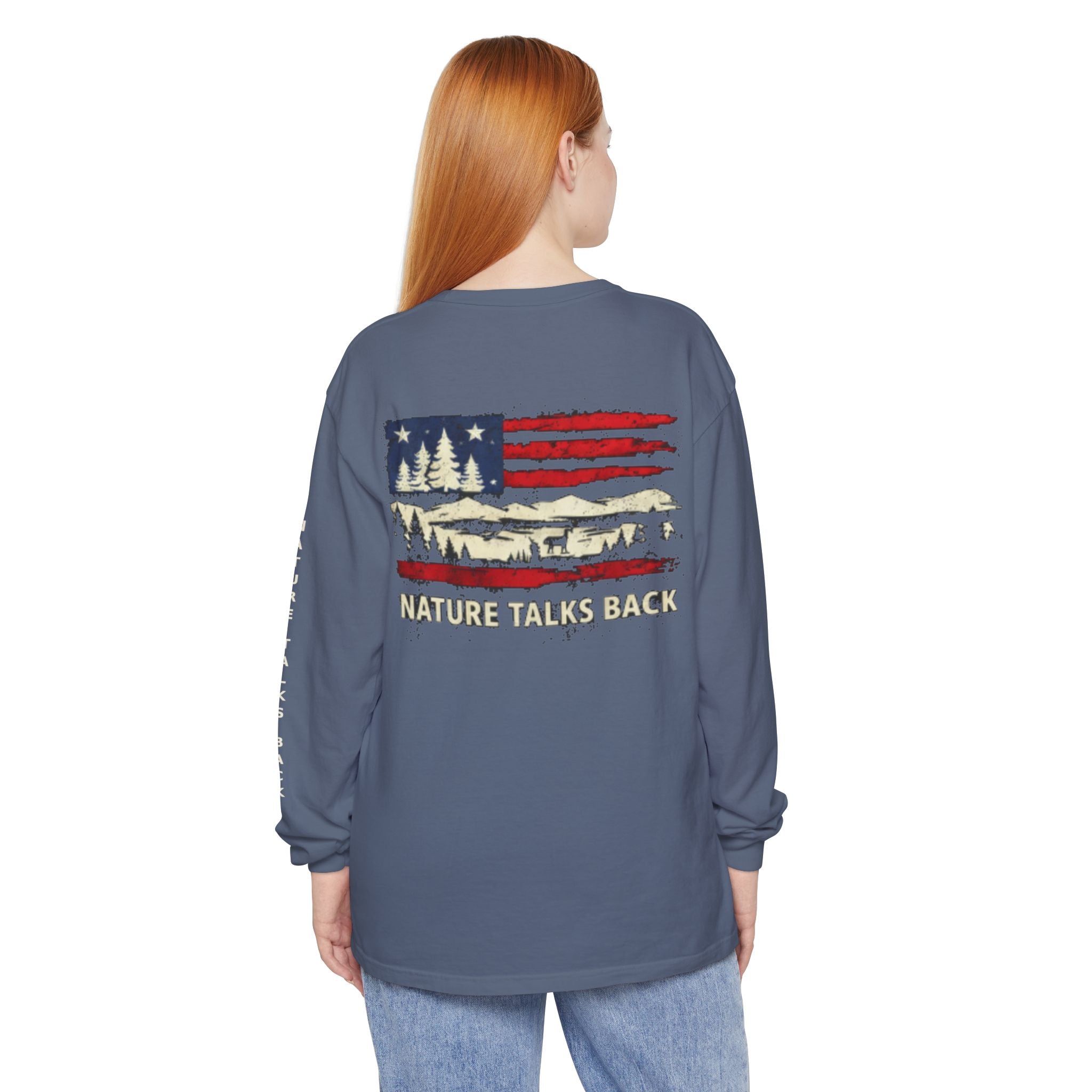 Respect Nature Patriotic Long Sleeve
