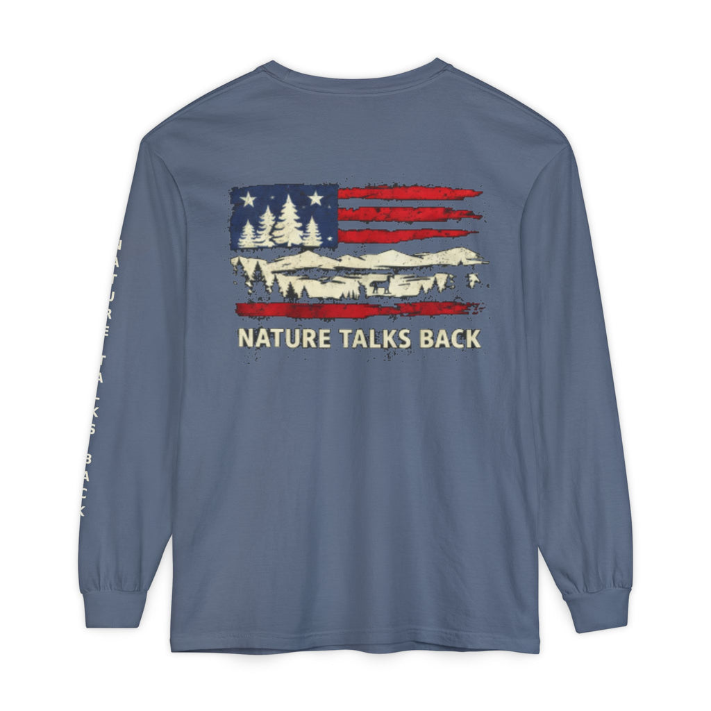 Respect Nature Patriotic Long Sleeve