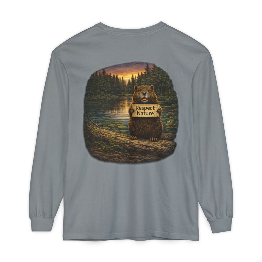 Beaver Camping Long Sleeve Shirt