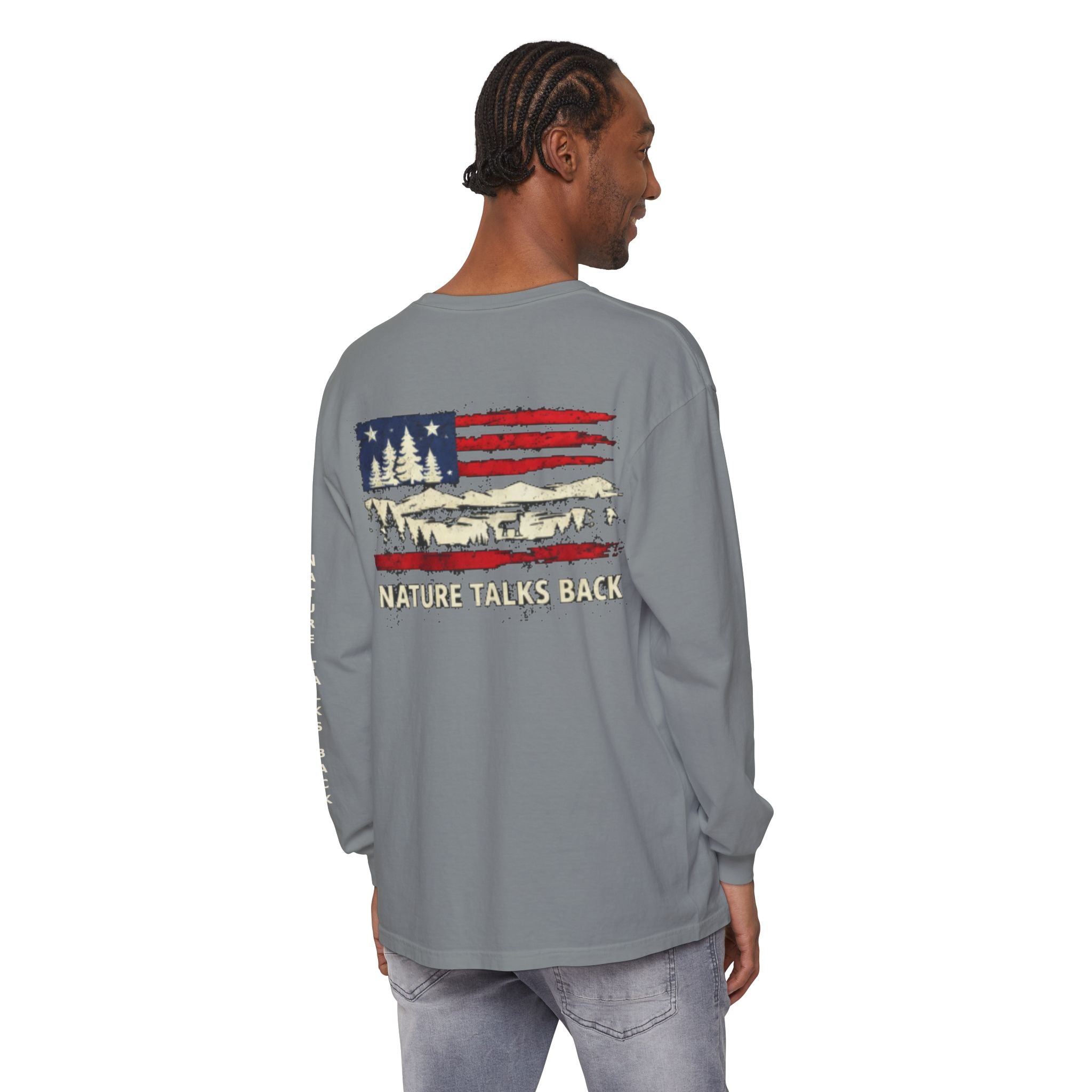 Respect Nature Patriotic Long Sleeve