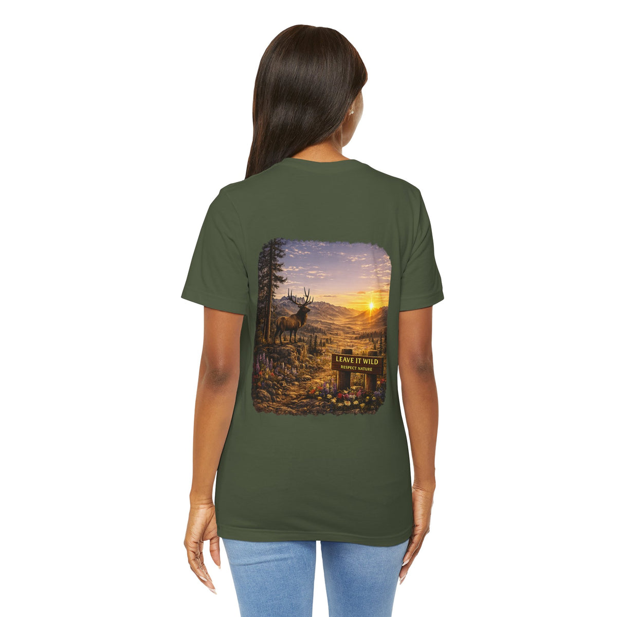 Leave It Wild Elk Sunrise Tee