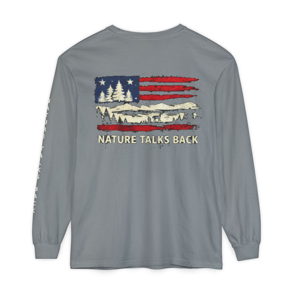 Respect Nature Patriotic Long Sleeve