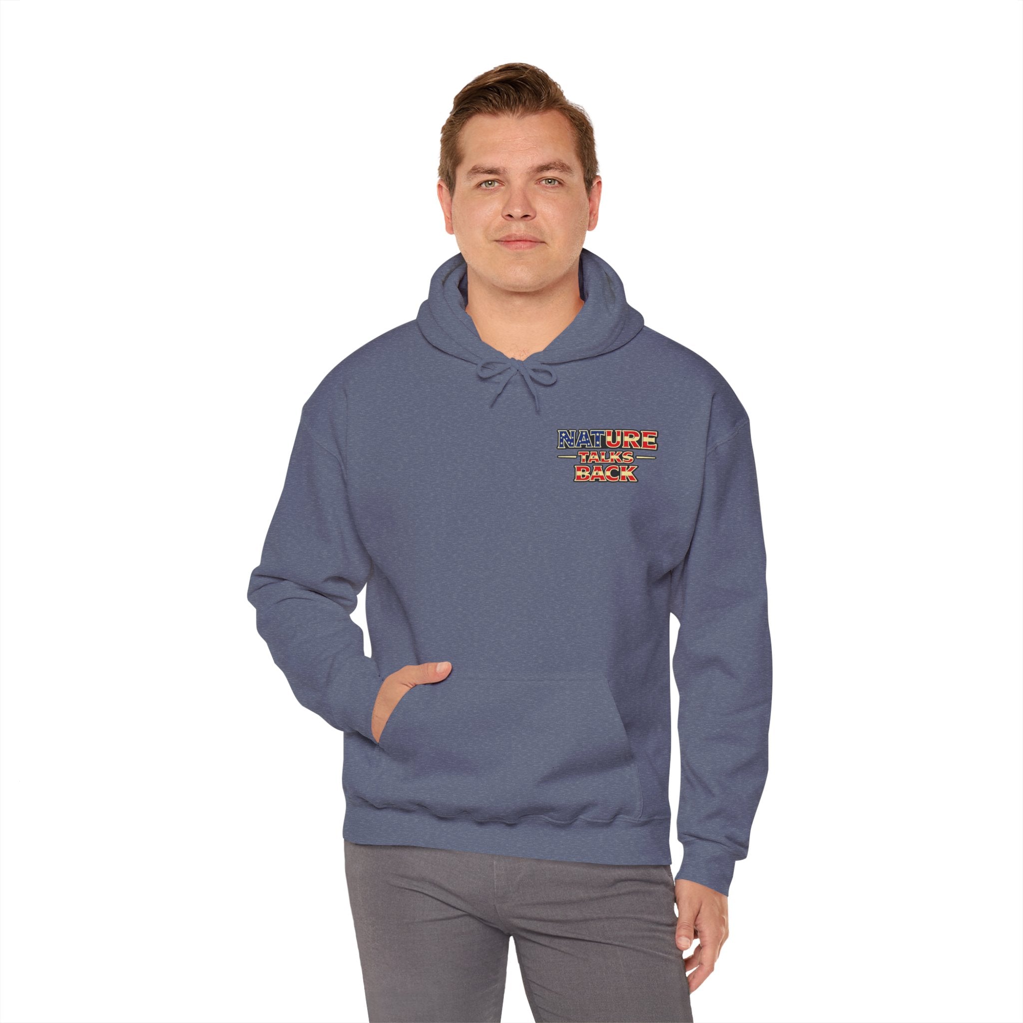 Respect Nature Outdoor American Flag Sweatshirt
