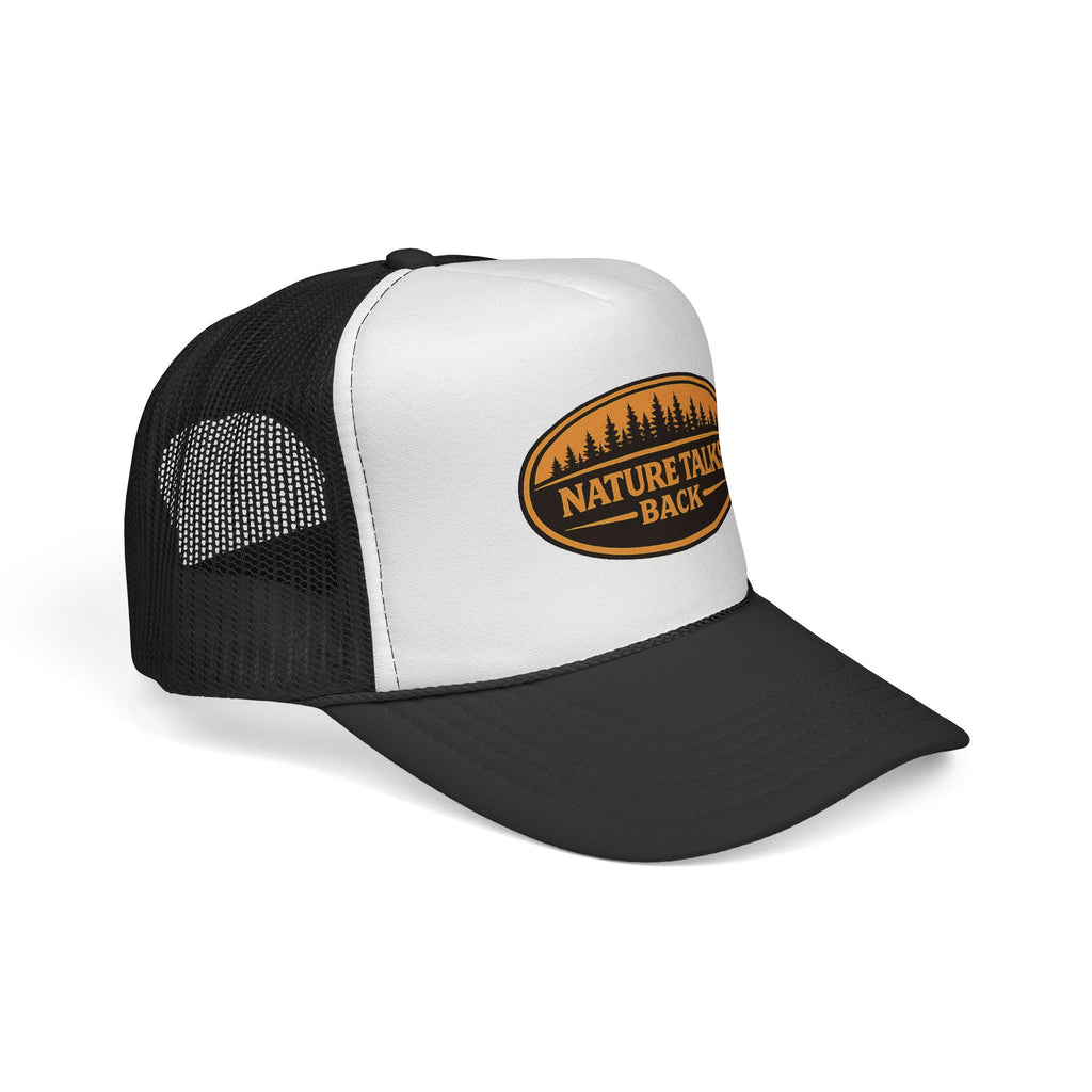 Nature Talks Back Heritage Leather Patch Trucker Hat