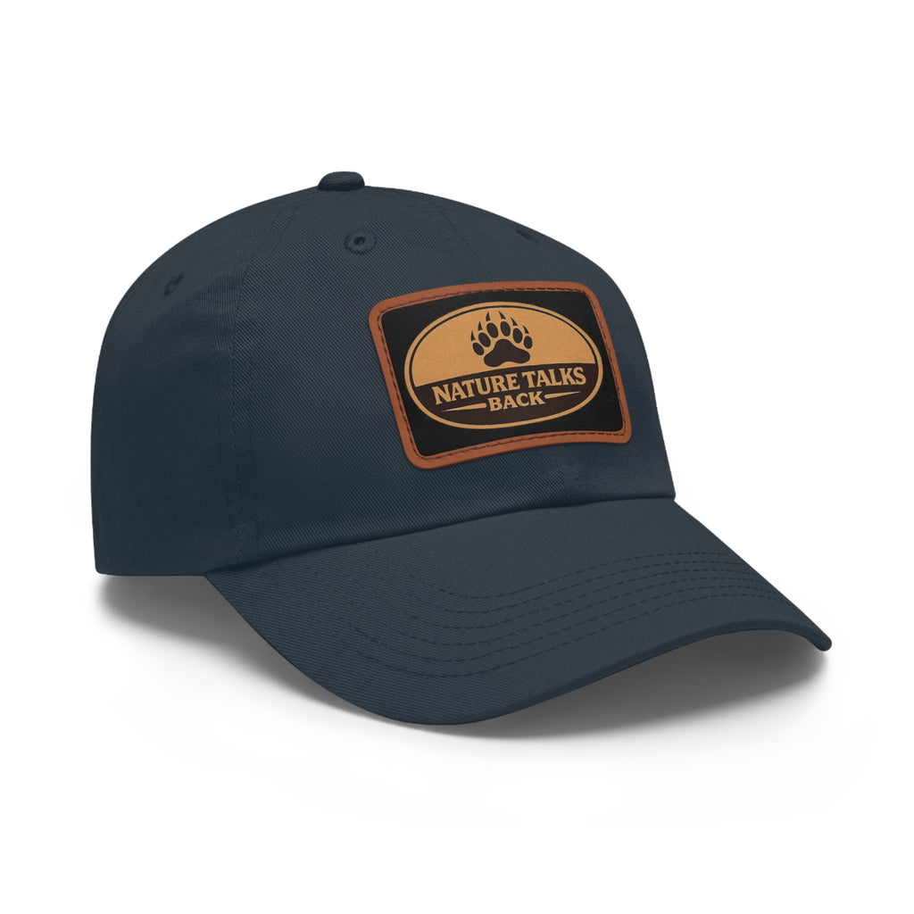 Nature Talks Back Leather Patch Trucker Hat