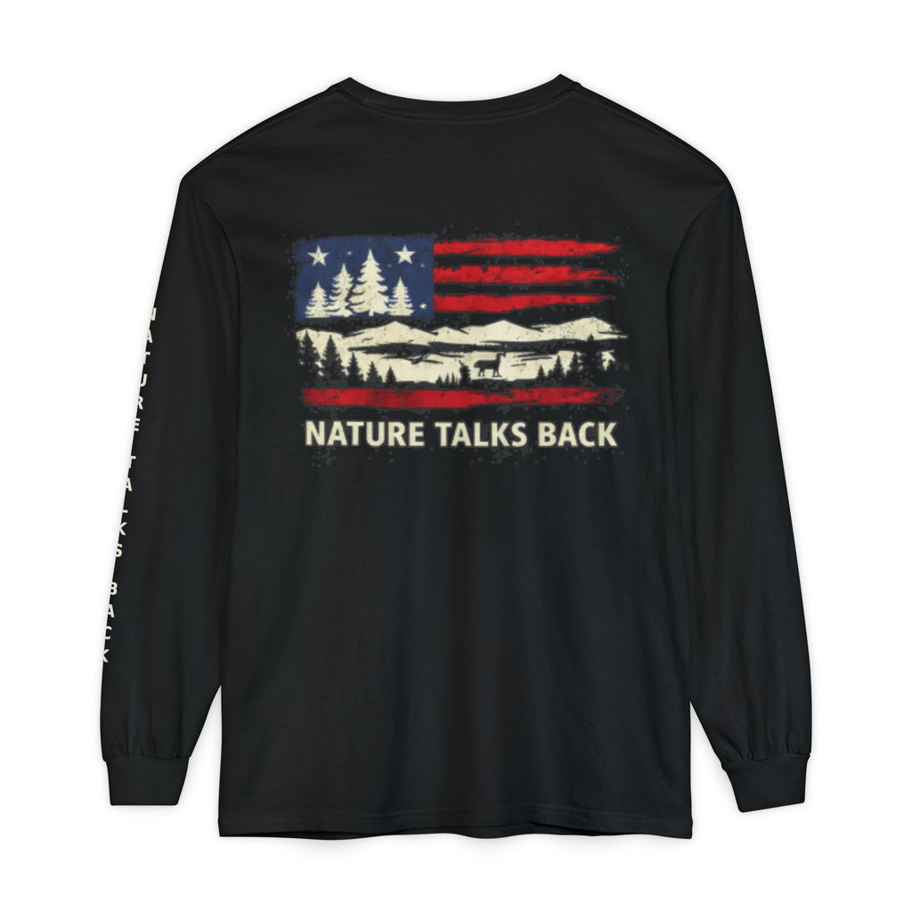 Respect Nature Patriotic Long Sleeve