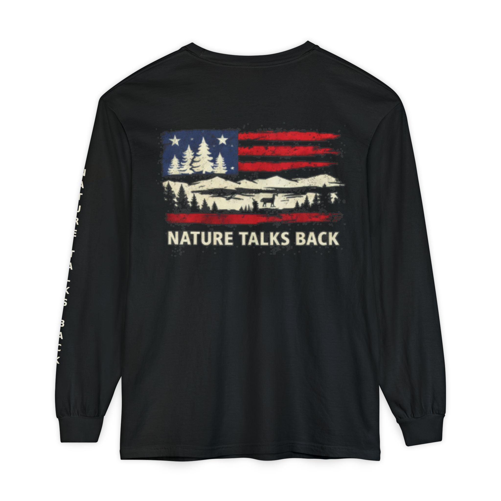 Respect Nature Patriotic Long Sleeve