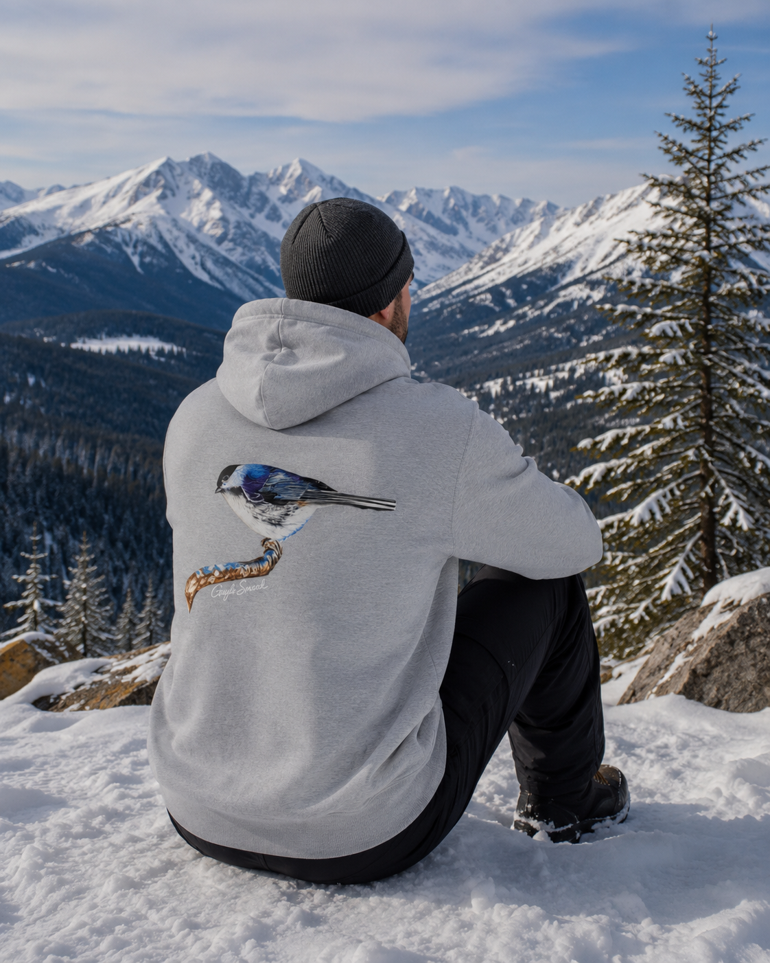 Perched in Silence Hoodie