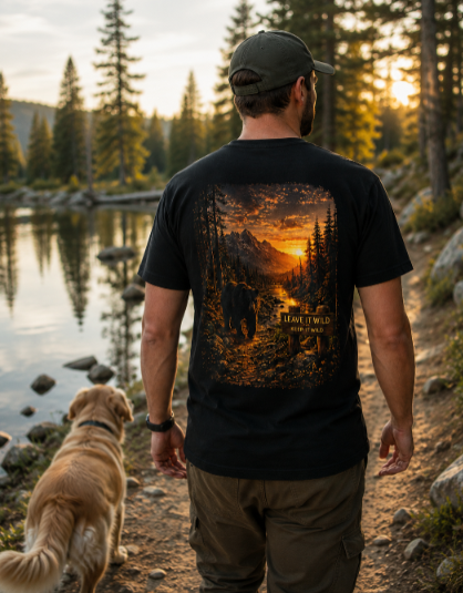 Leave It Wild Bear Sunset Tee