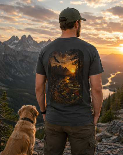 Leave It Wild Eagle Sunset Tee