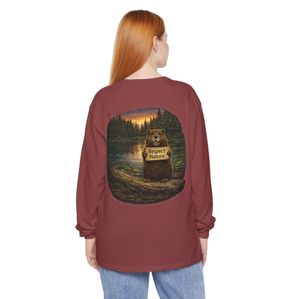 Beaver Camping Long Sleeve Shirt