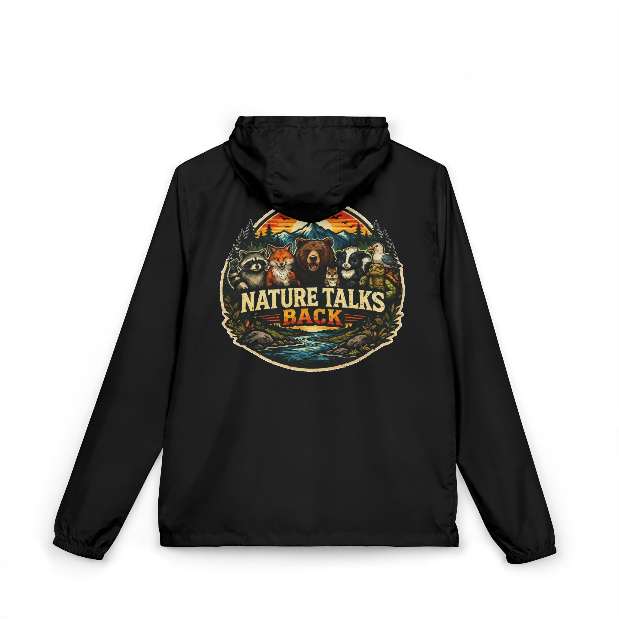 Nature Talks Back Windbreaker Jacket