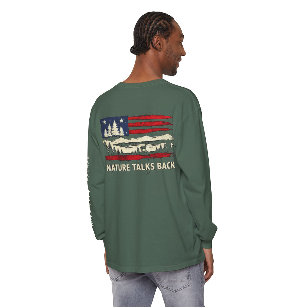 Respect Nature Patriotic Long Sleeve