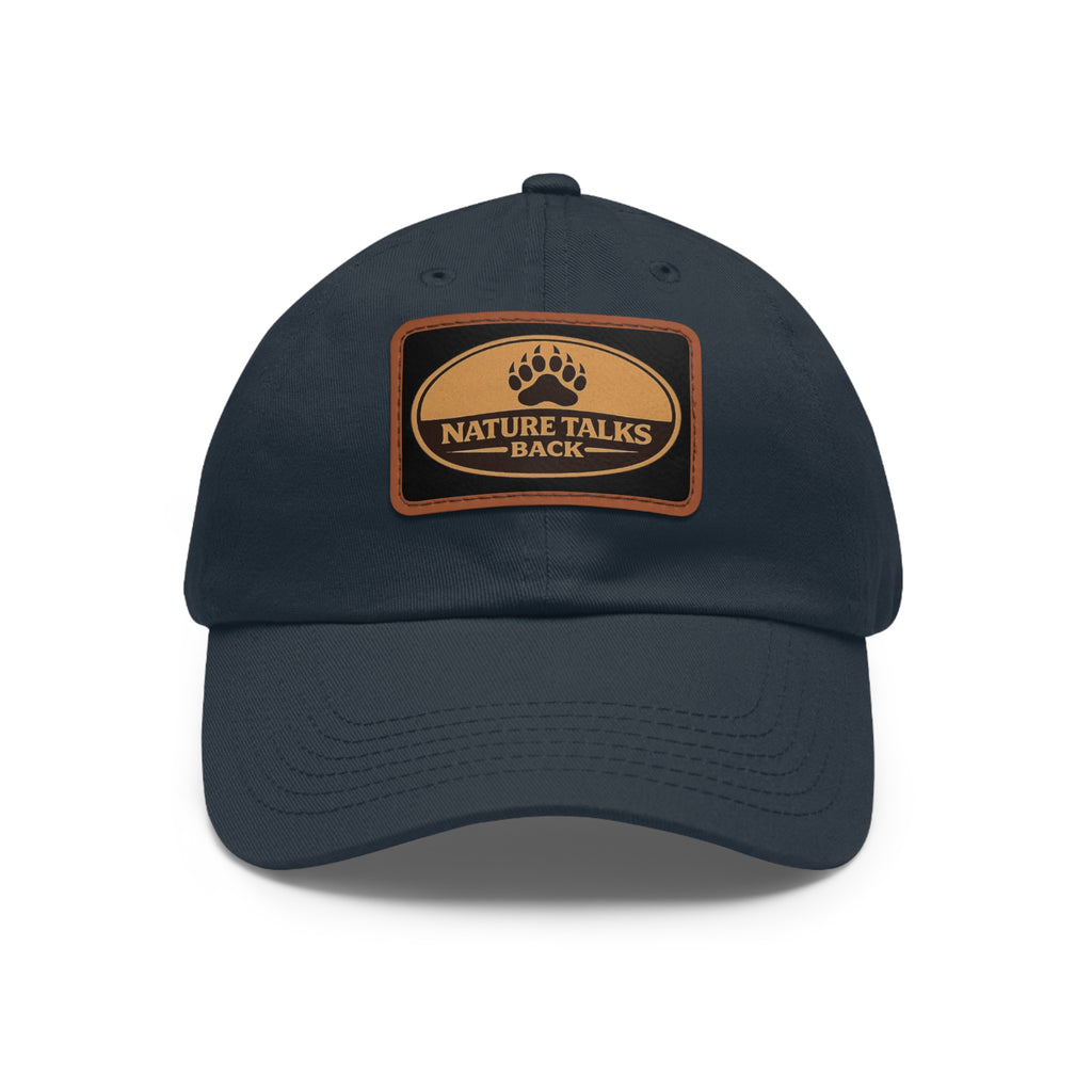 Nature Talks Back Leather Patch Trucker Hat