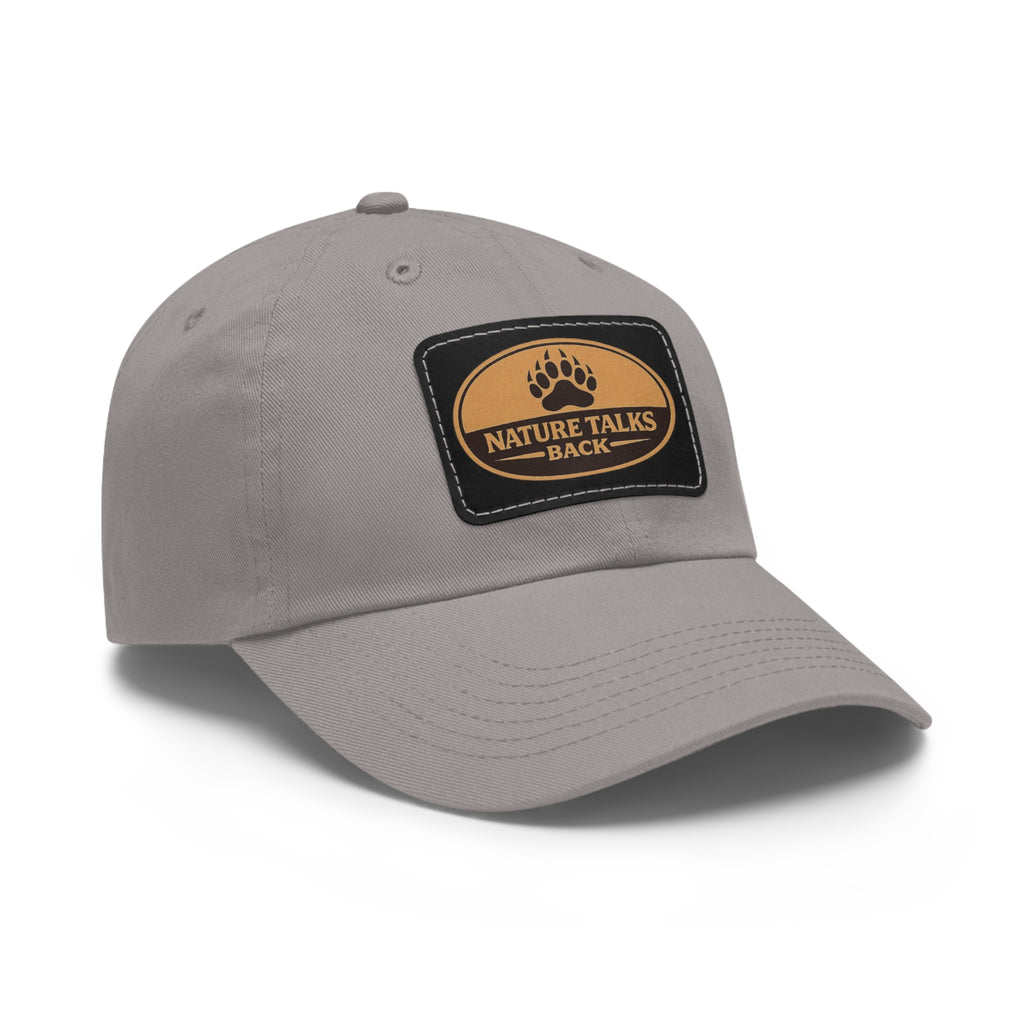 Nature Talks Back Leather Patch Trucker Hat