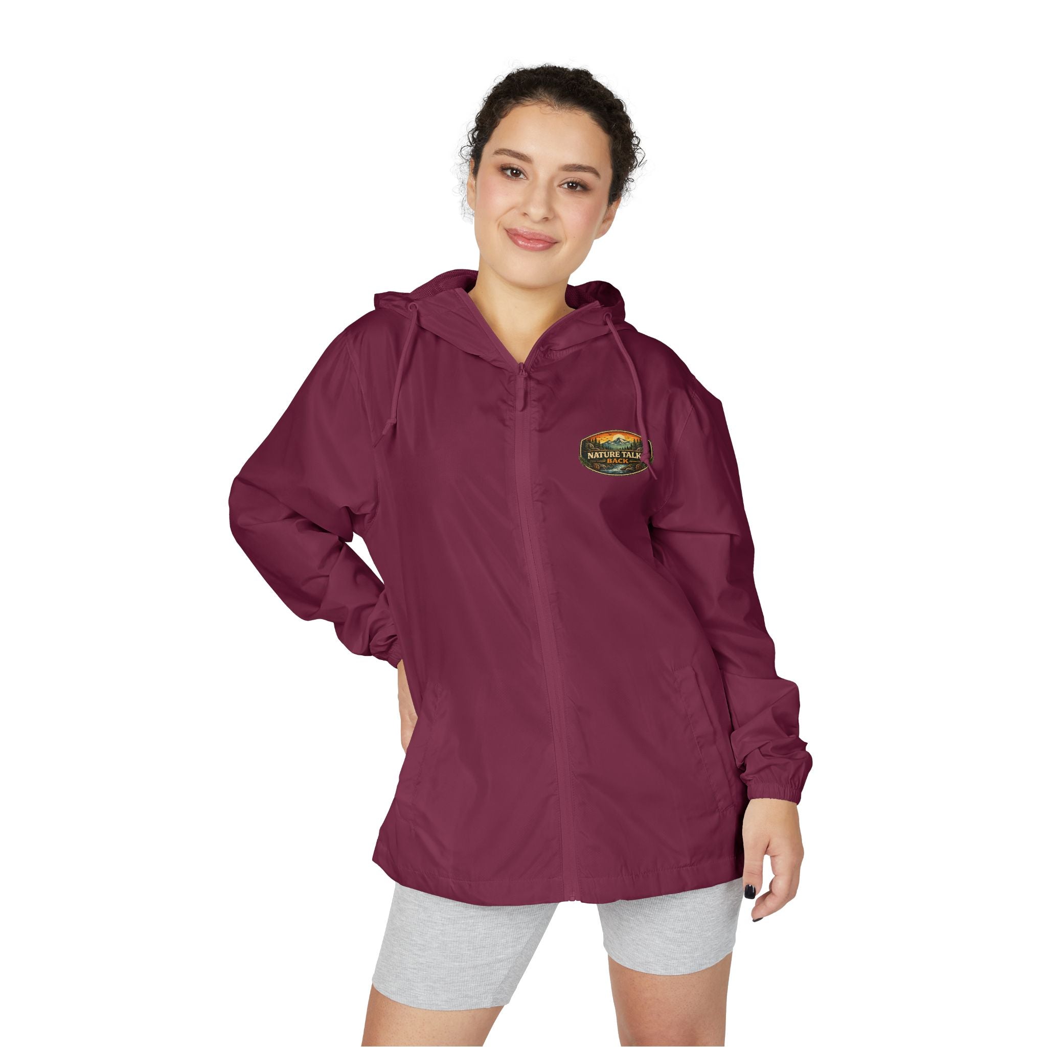 Nature Talks Back Windbreaker Jacket