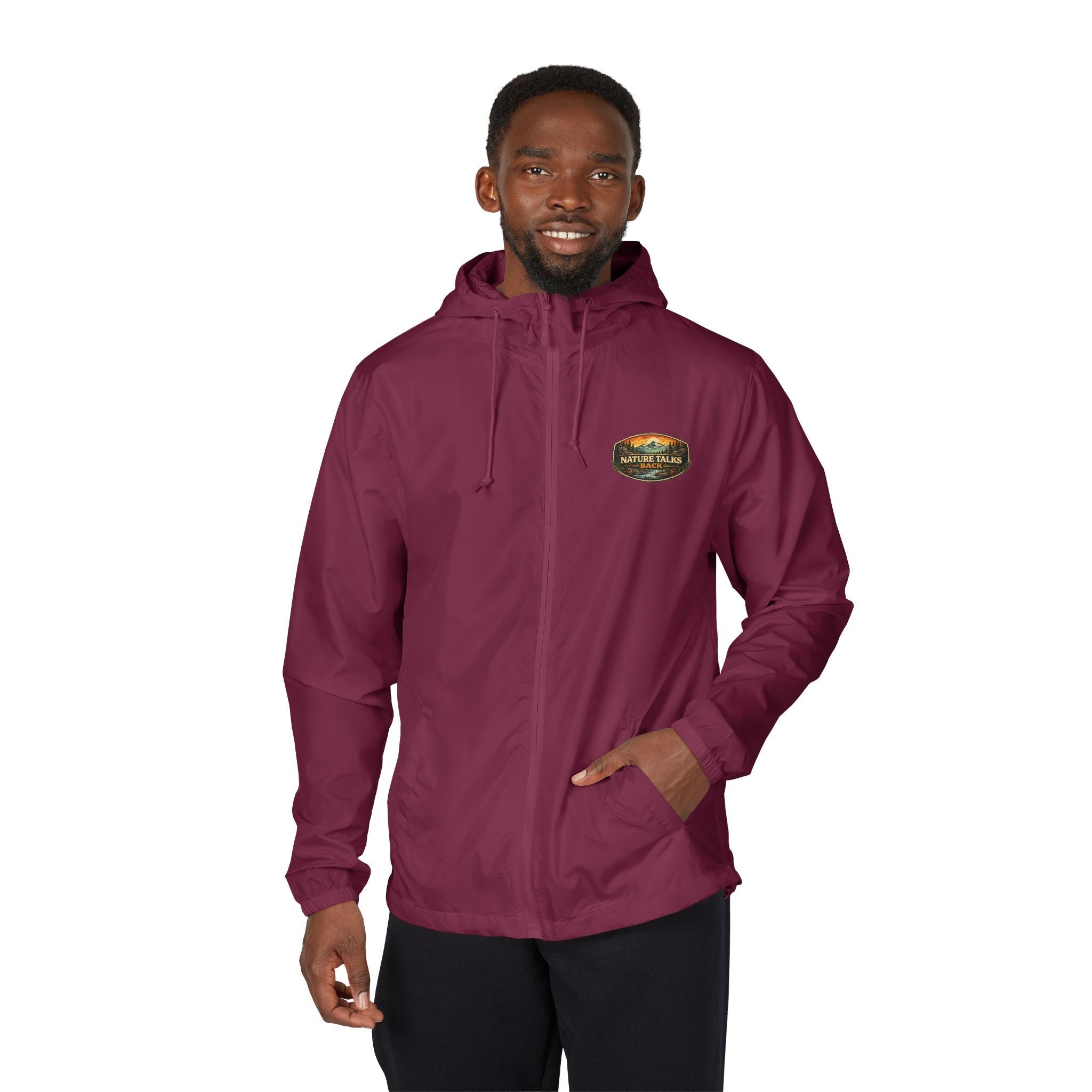 Nature Talks Back Windbreaker Jacket