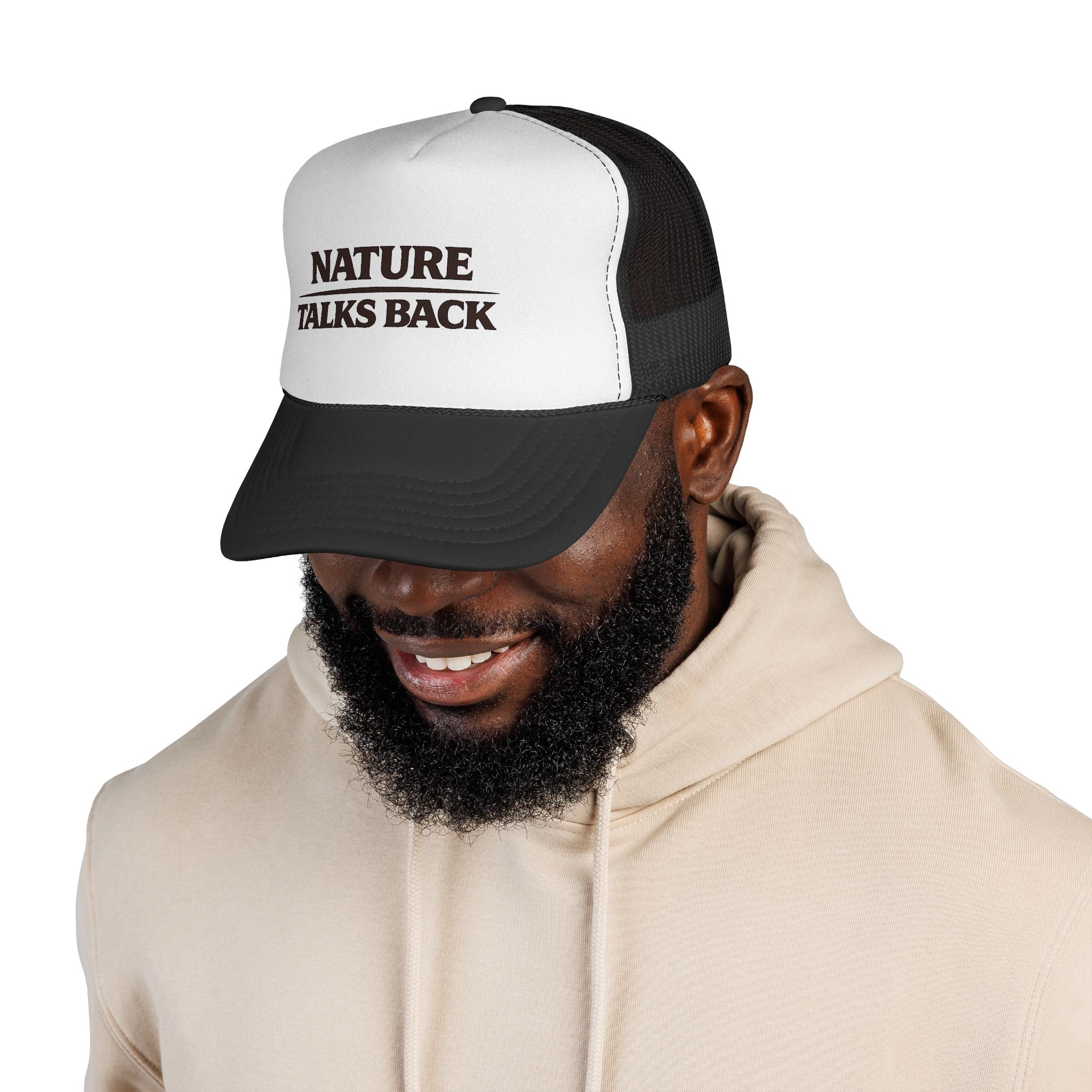 Nature Talks Back Logo Trucker Hat