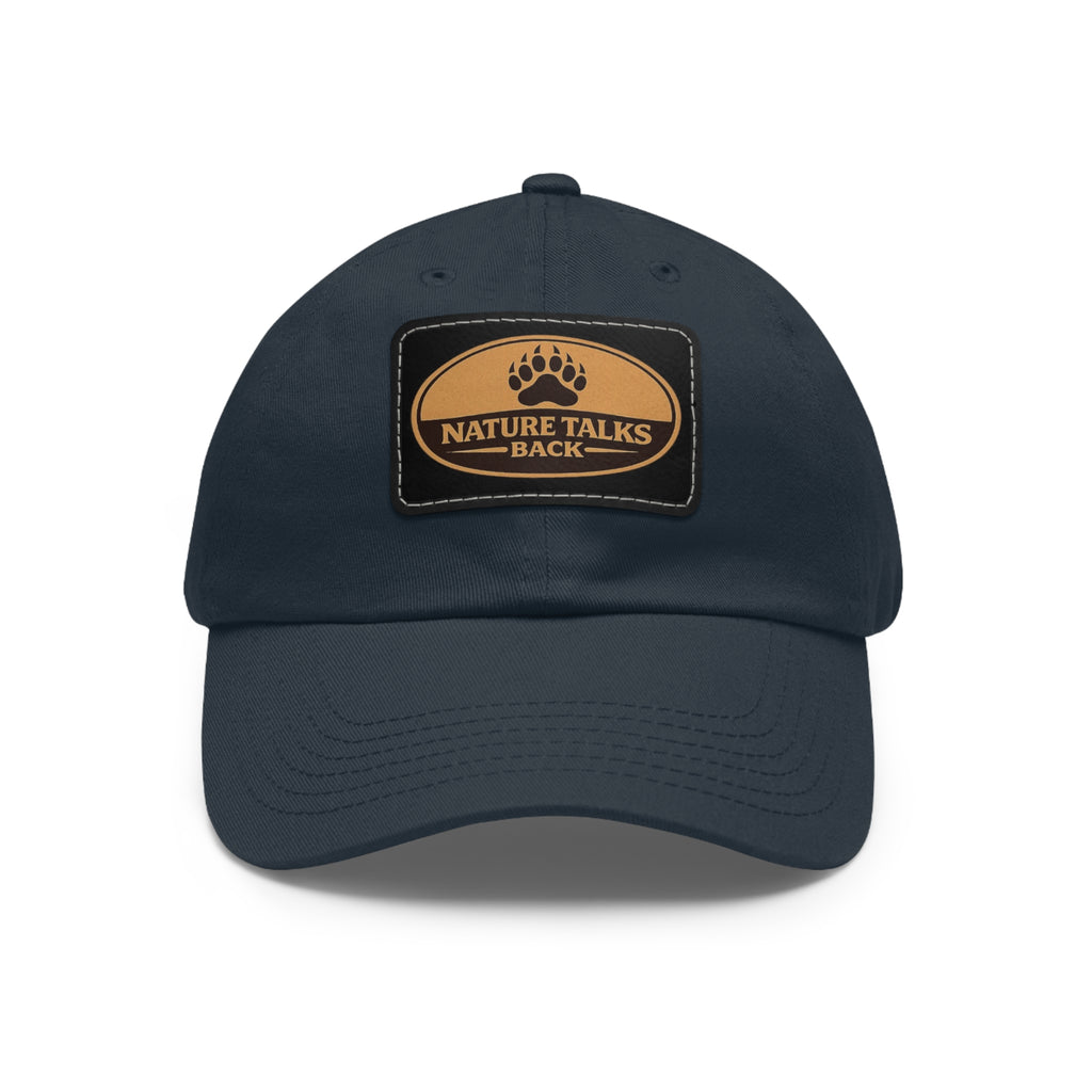 Nature Talks Back Leather Patch Trucker Hat