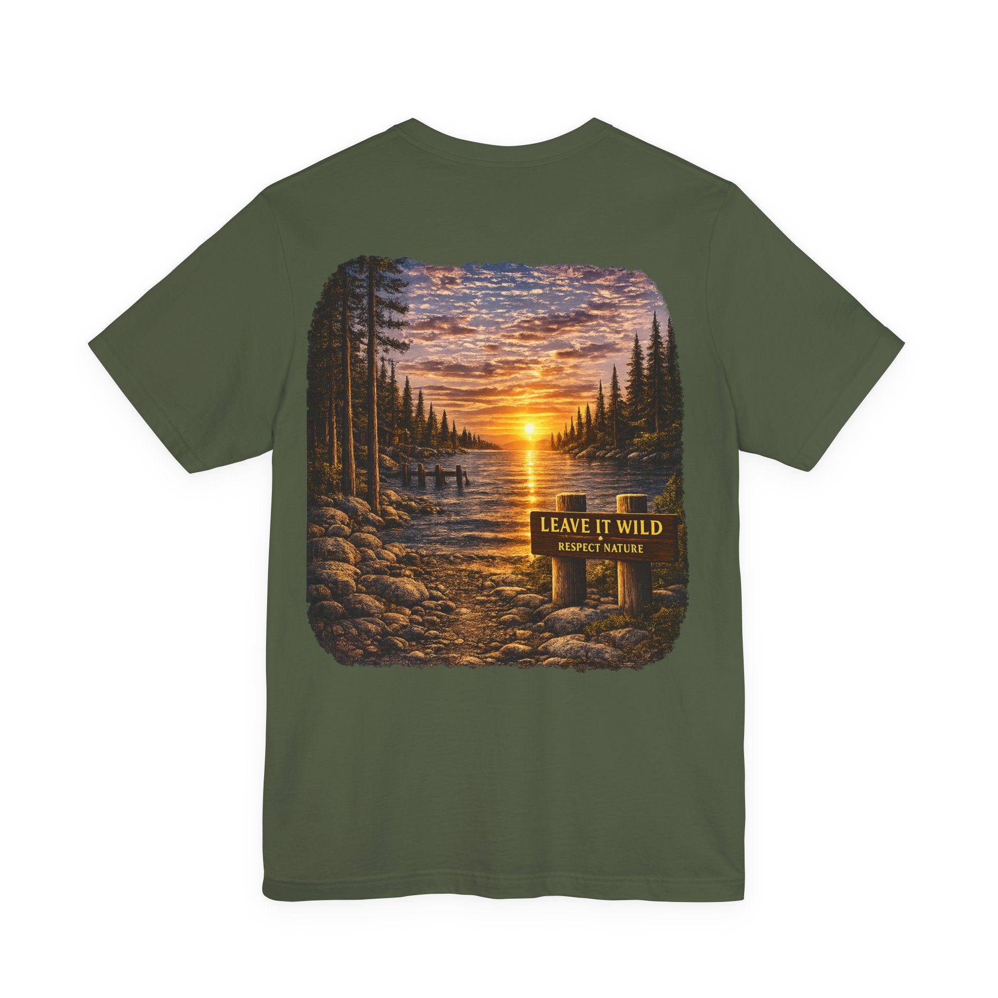 Leave It Wild Sunset Lake Tee
