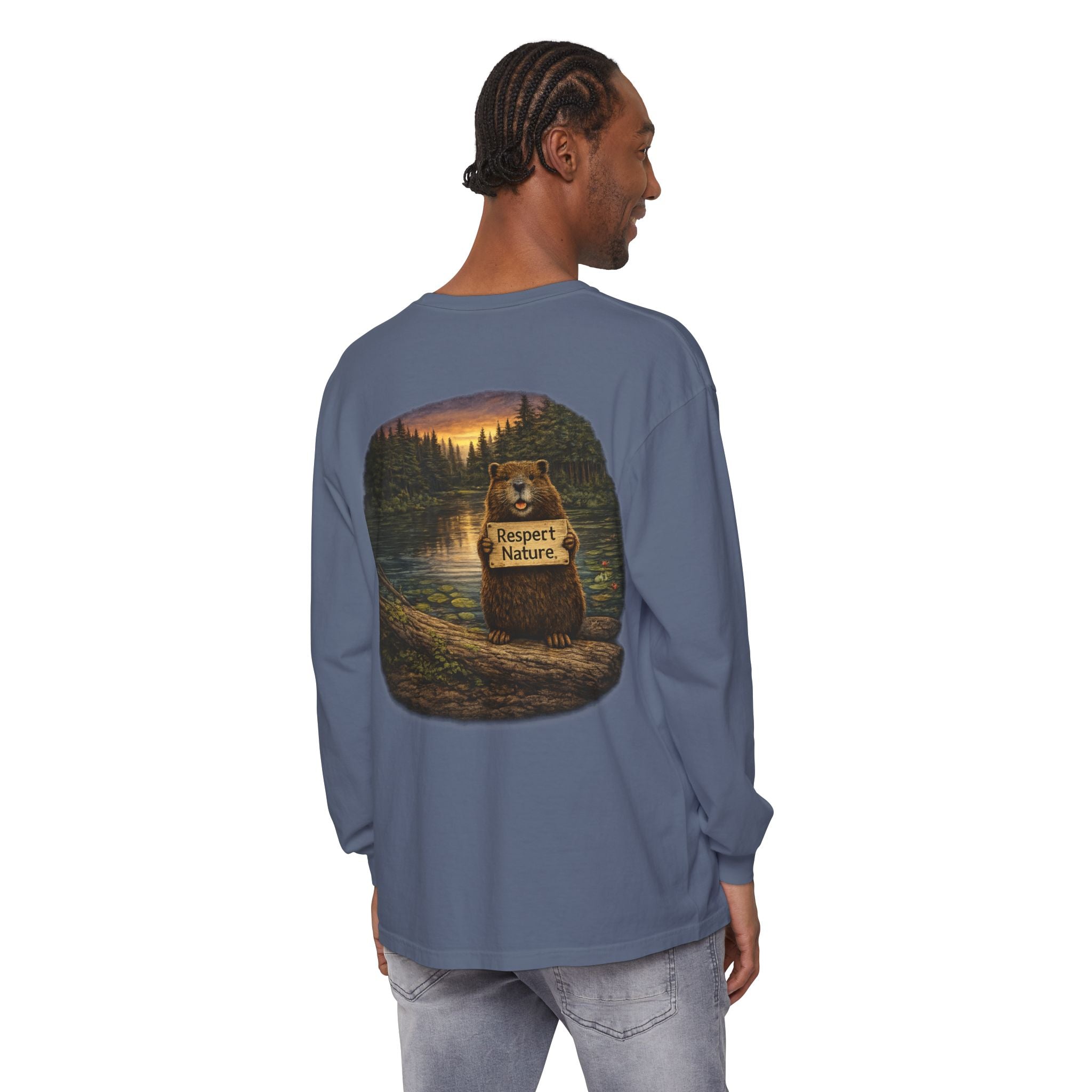 Beaver Camping Long Sleeve Shirt