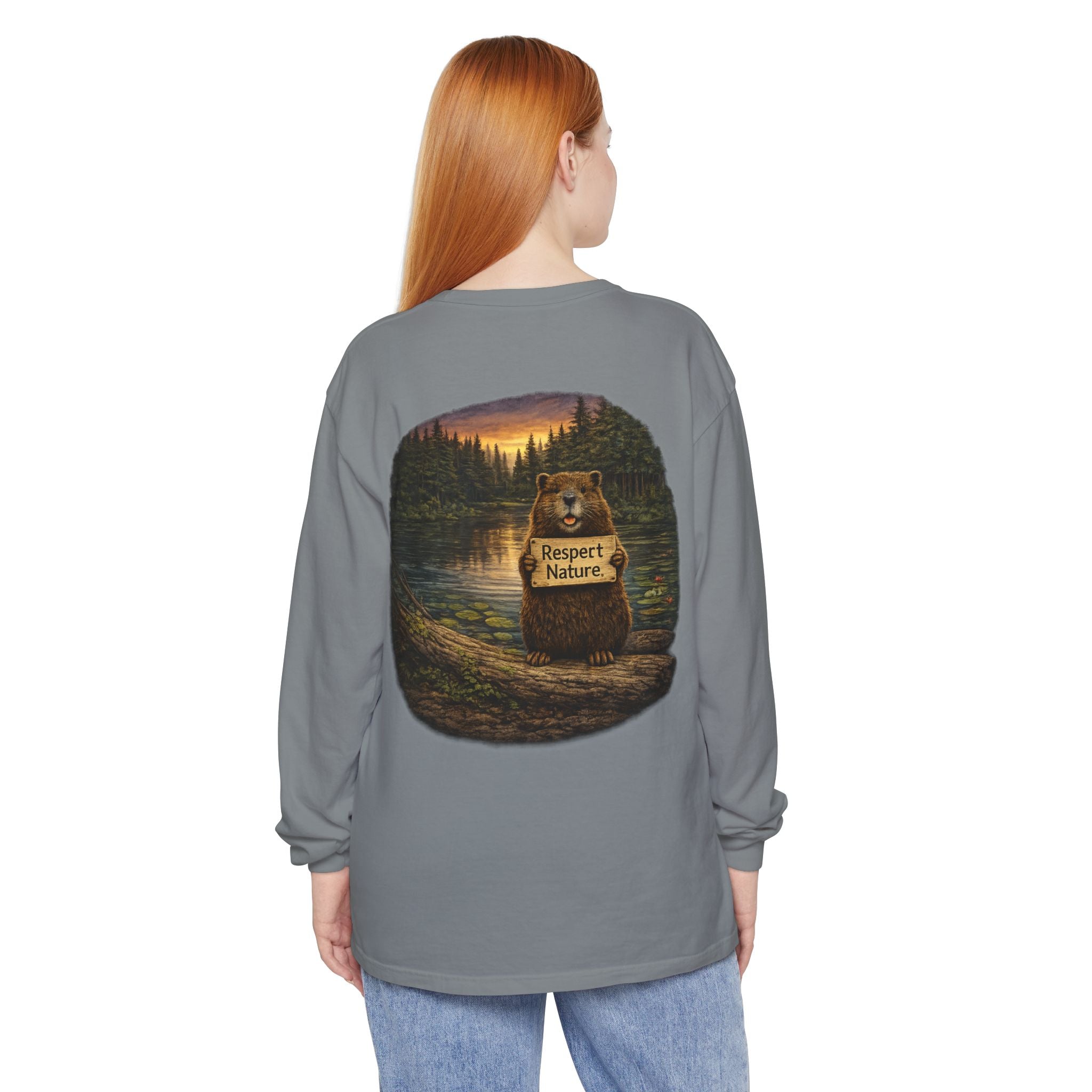 Beaver Camping Long Sleeve Shirt