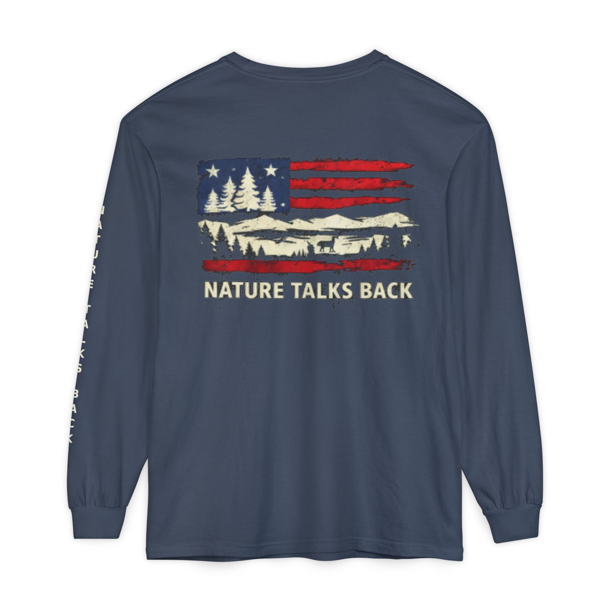 Respect Nature Patriotic Long Sleeve