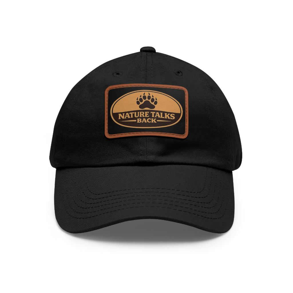 Nature Talks Back Leather Patch Trucker Hat