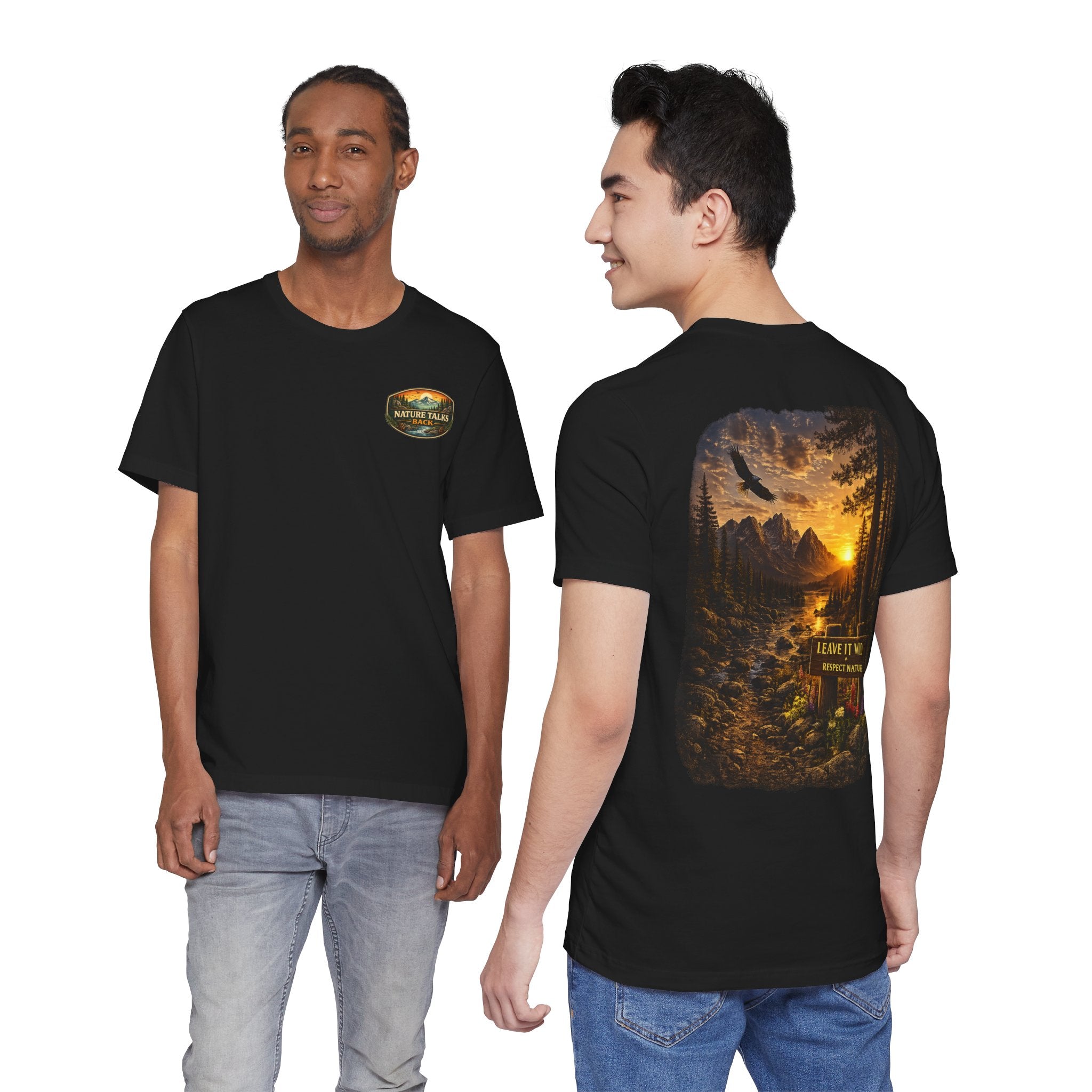 Leave It Wild Eagle Sunset Tee