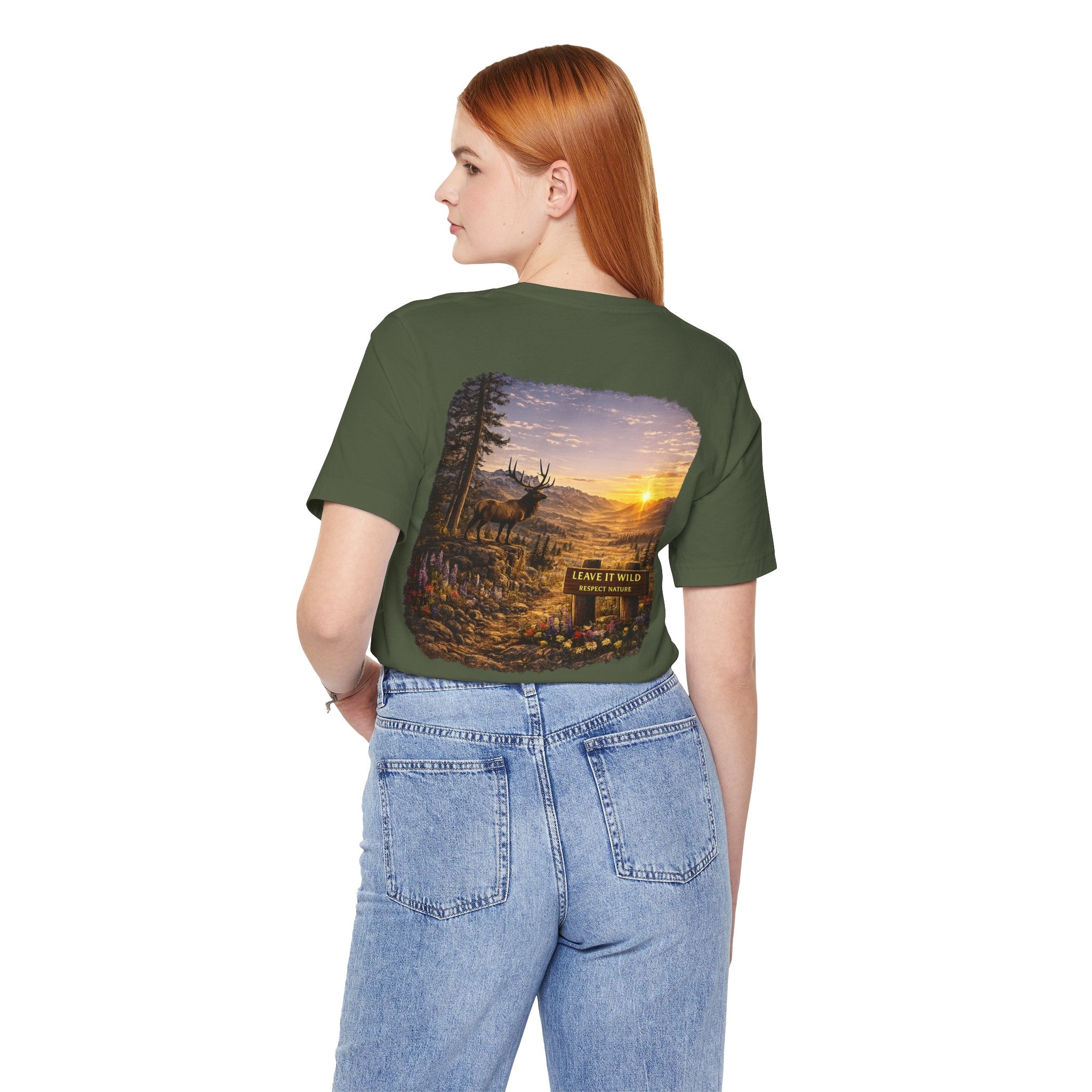 Leave It Wild Elk Sunrise Tee