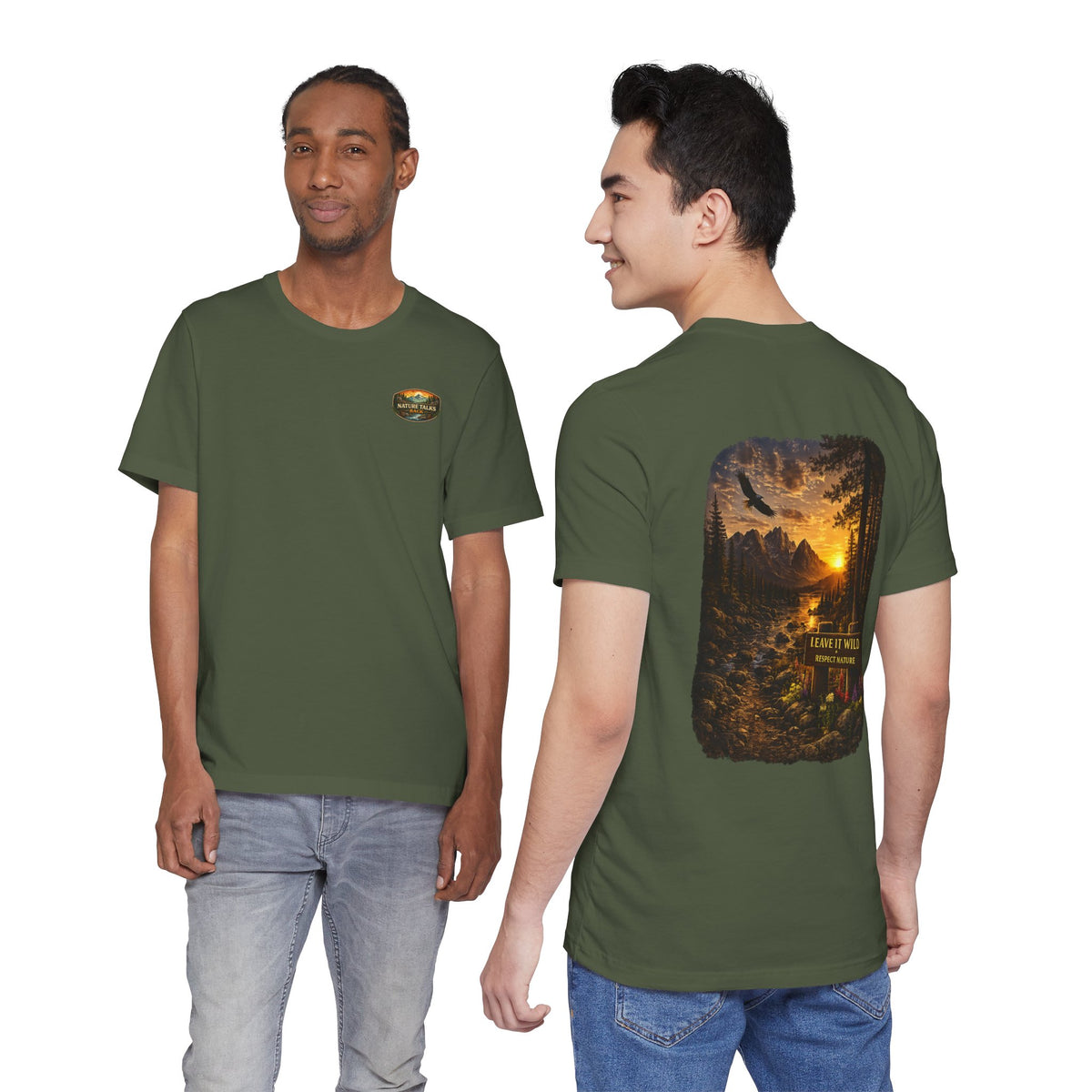 Leave It Wild Eagle Sunset Tee