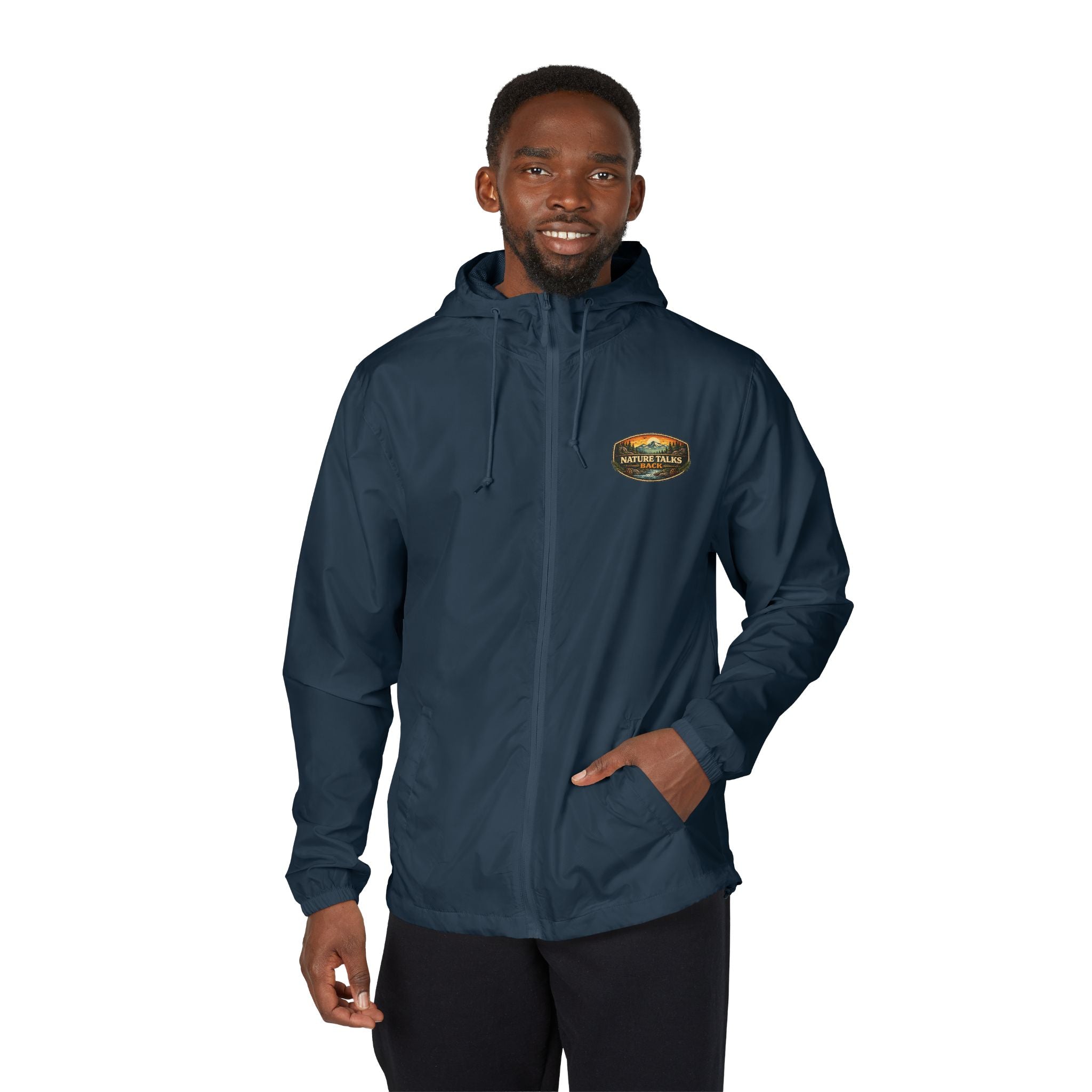 Nature Talks Back Windbreaker Jacket