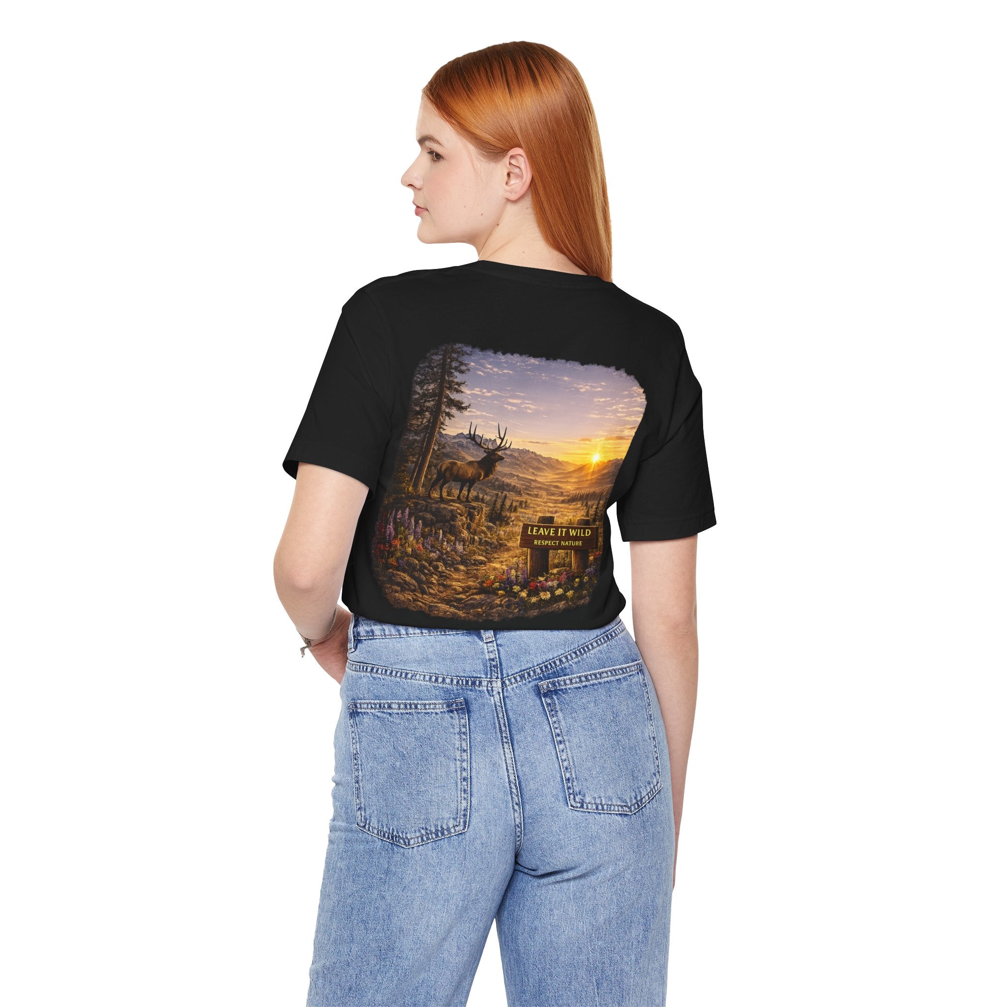 Leave It Wild Elk Sunrise Tee
