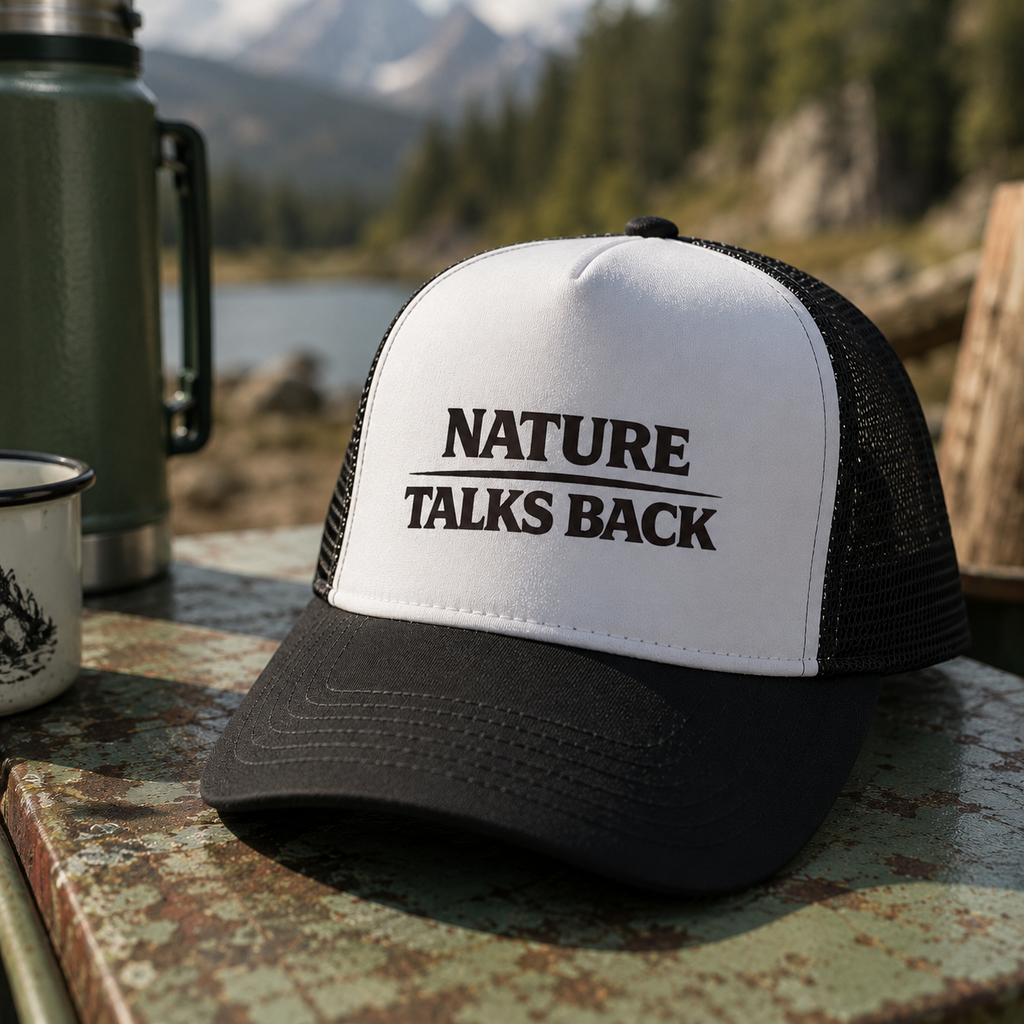Nature Talks Back Logo Trucker Hat